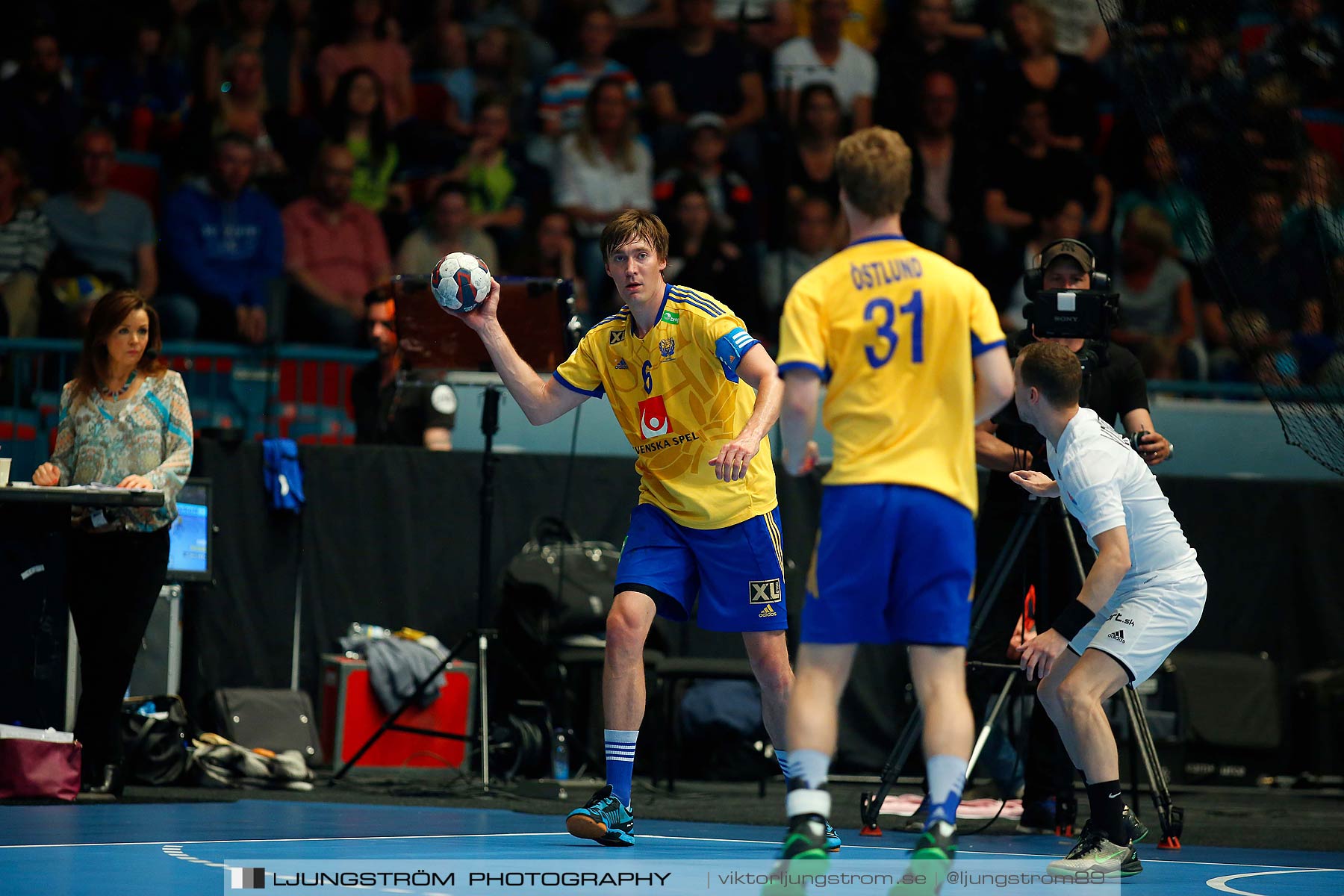 EM-kval Sverige-Slovakien 27-22,herr,Hovet,Stockholm,Sverige,Handboll,,2015,152337