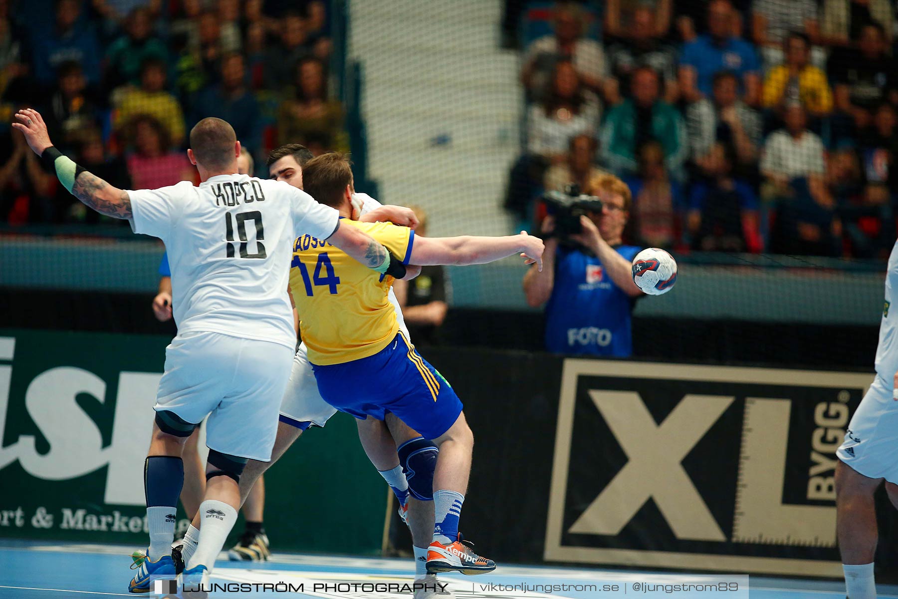 EM-kval Sverige-Slovakien 27-22,herr,Hovet,Stockholm,Sverige,Handboll,,2015,152357