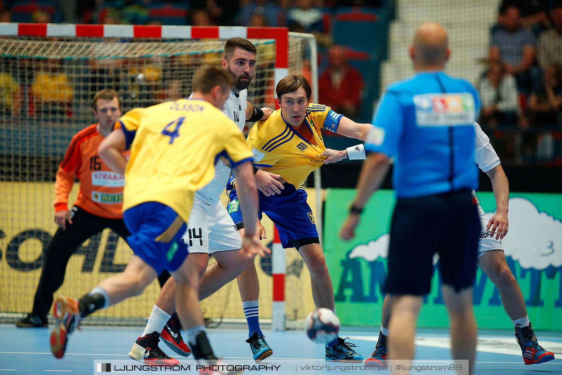 EM-kval Sverige-Slovakien 27-22,herr,Hovet,Stockholm,Sverige,Handboll,,2015,152365