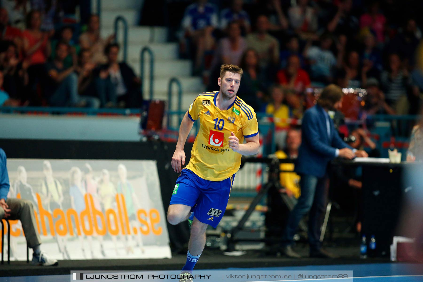 EM-kval Sverige-Slovakien 27-22,herr,Hovet,Stockholm,Sverige,Handboll,,2015,152387