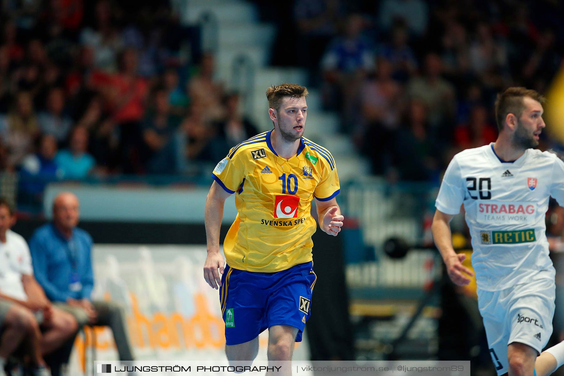 EM-kval Sverige-Slovakien 27-22,herr,Hovet,Stockholm,Sverige,Handboll,,2015,152394