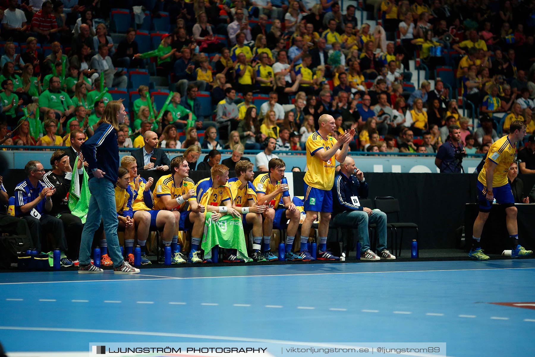 EM-kval Sverige-Slovakien 27-22,herr,Hovet,Stockholm,Sverige,Handboll,,2015,152401