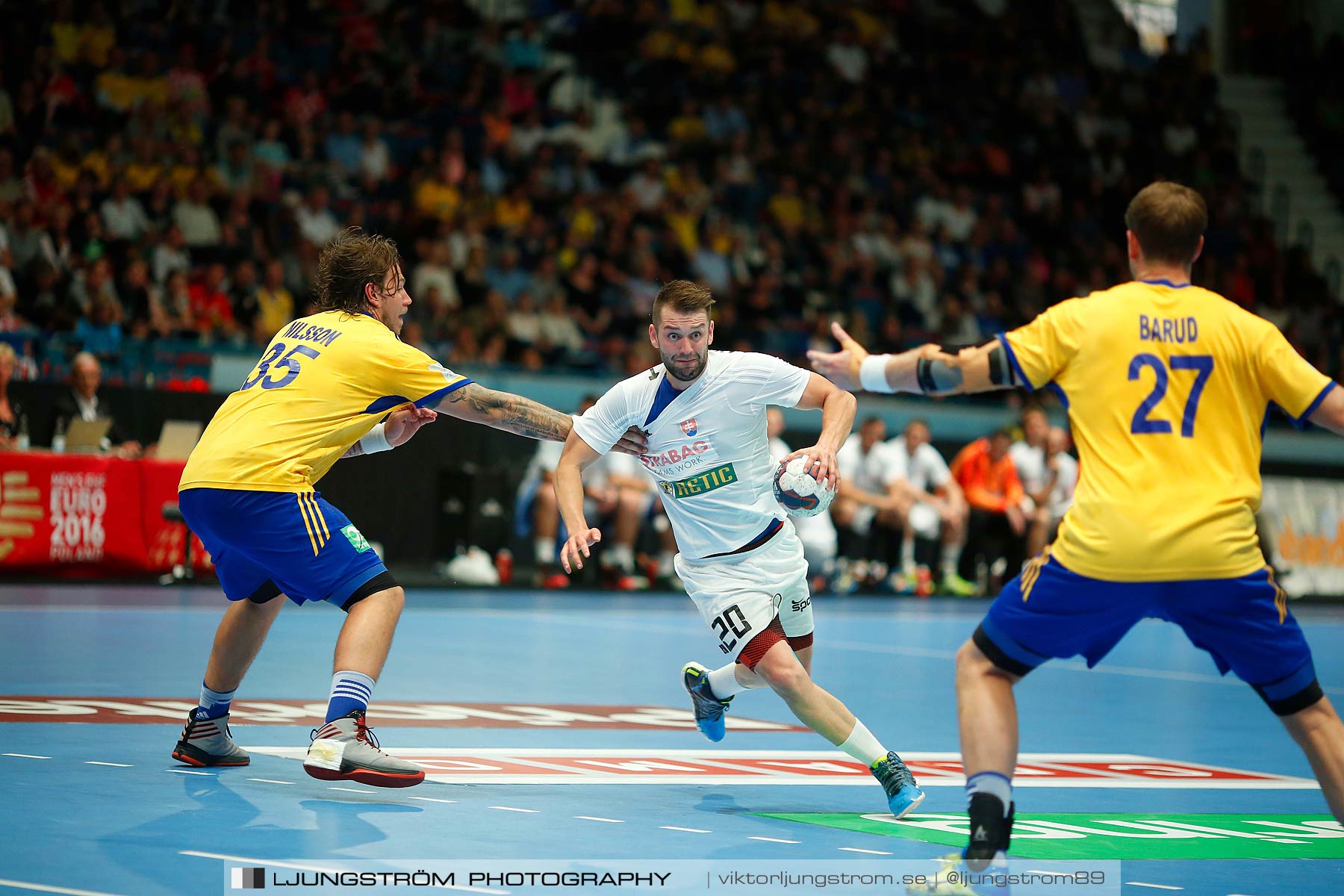 EM-kval Sverige-Slovakien 27-22,herr,Hovet,Stockholm,Sverige,Handboll,,2015,152404