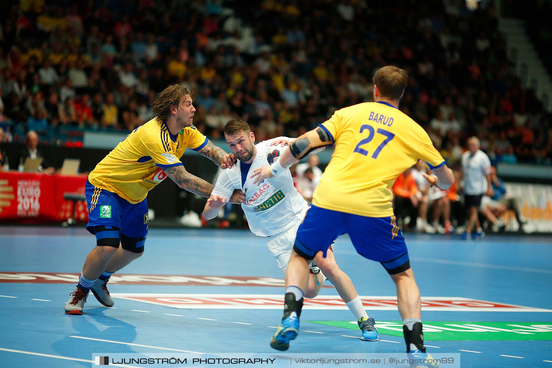 EM-kval Sverige-Slovakien 27-22,herr,Hovet,Stockholm,Sverige,Handboll,,2015,152406