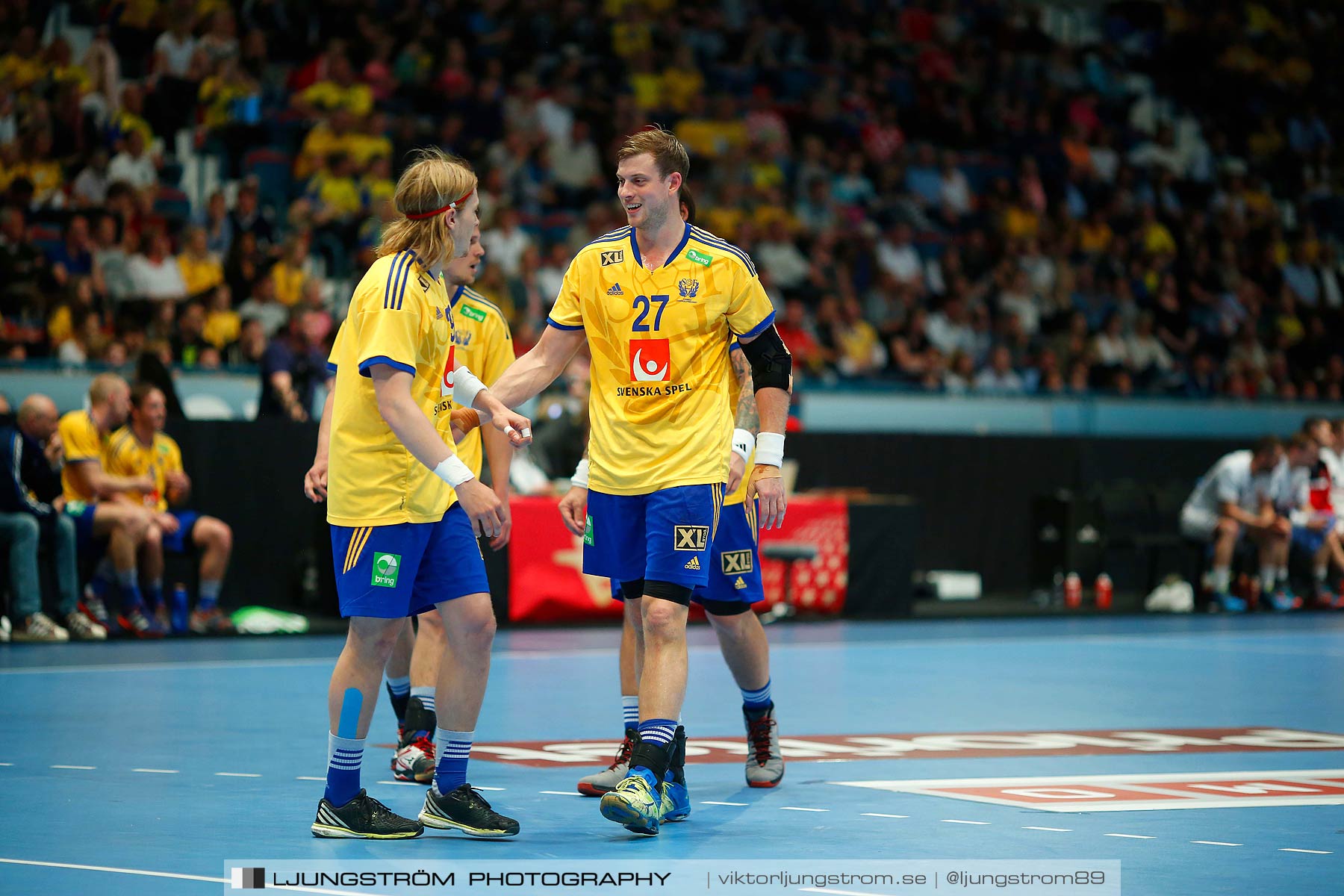 EM-kval Sverige-Slovakien 27-22,herr,Hovet,Stockholm,Sverige,Handboll,,2015,152413