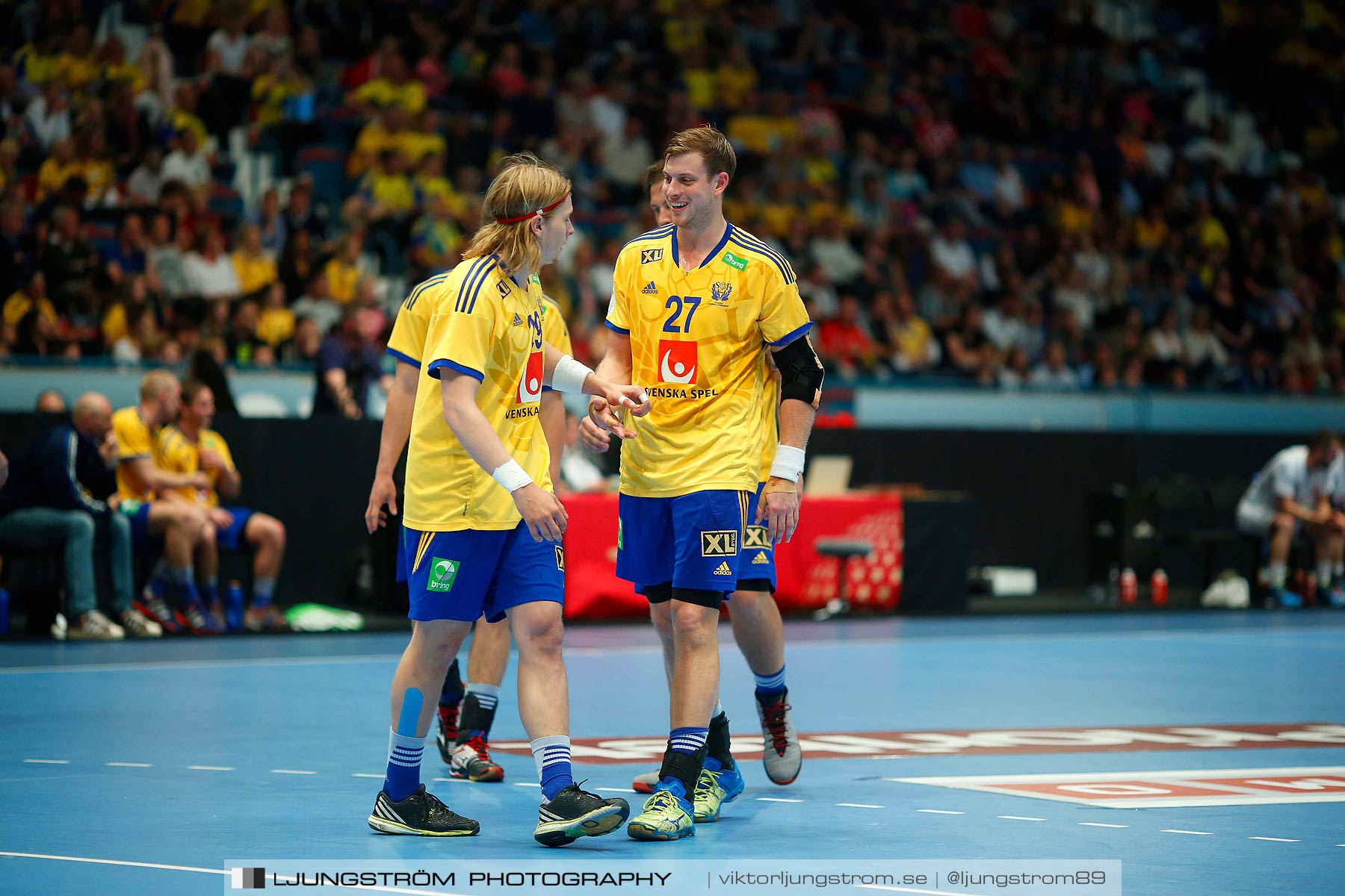 EM-kval Sverige-Slovakien 27-22,herr,Hovet,Stockholm,Sverige,Handboll,,2015,152414