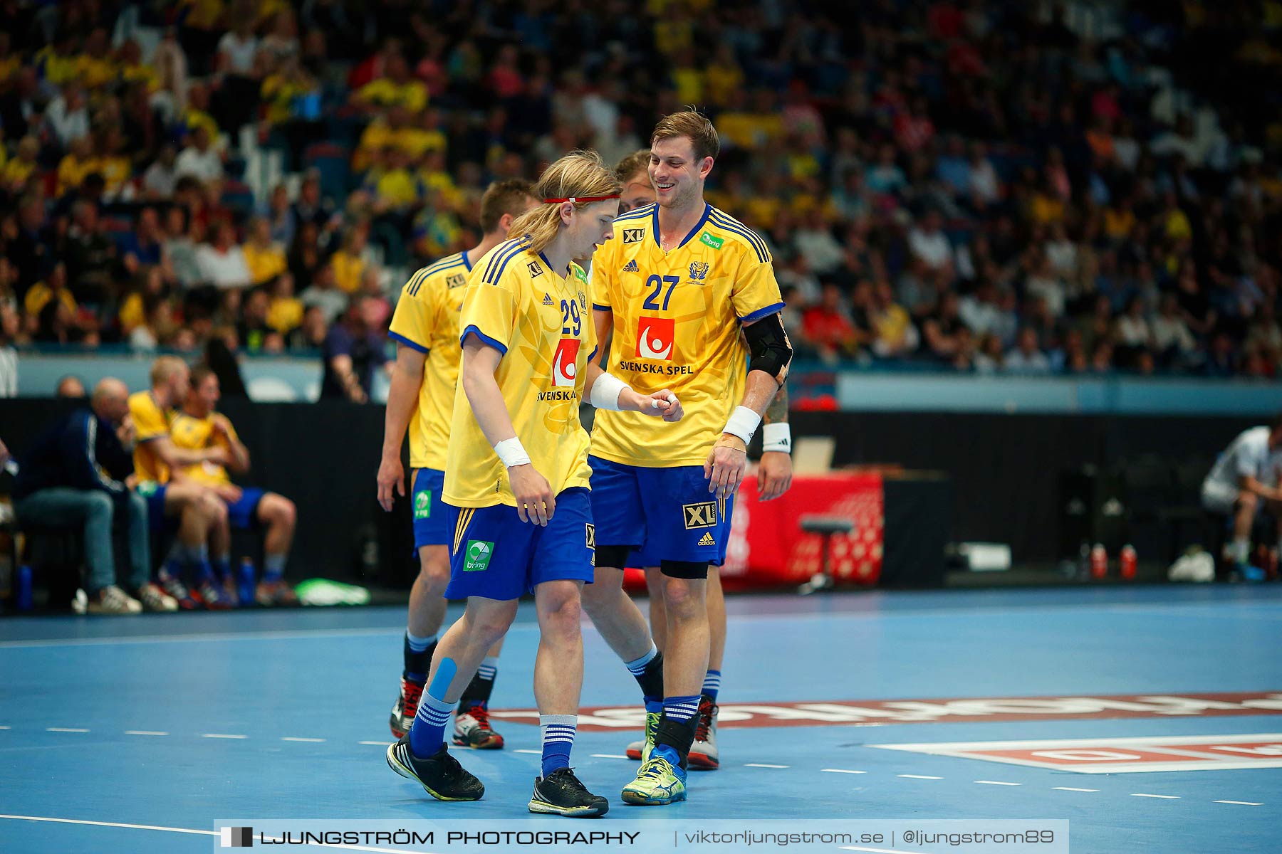 EM-kval Sverige-Slovakien 27-22,herr,Hovet,Stockholm,Sverige,Handboll,,2015,152415