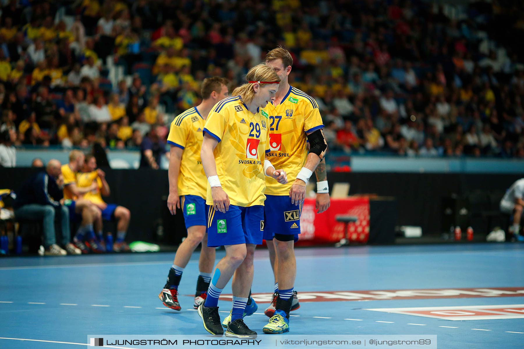 EM-kval Sverige-Slovakien 27-22,herr,Hovet,Stockholm,Sverige,Handboll,,2015,152416