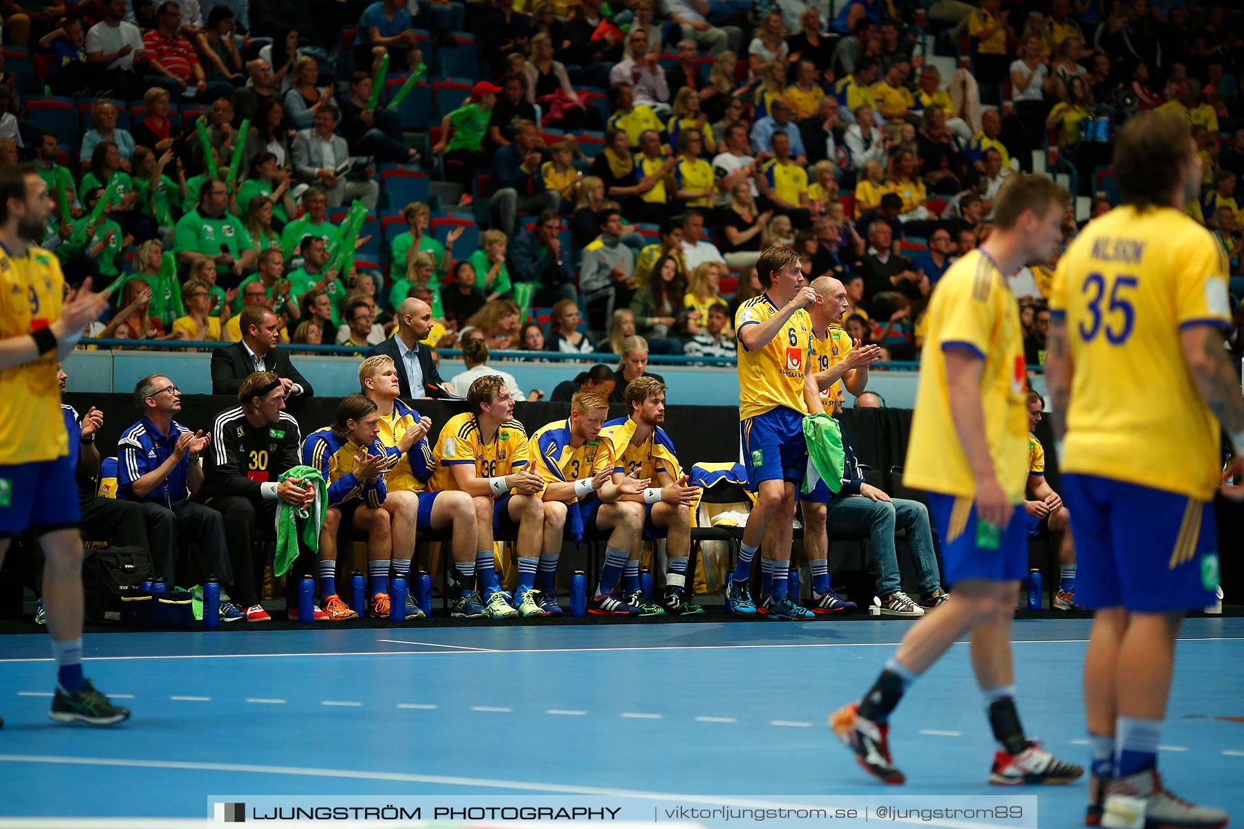 EM-kval Sverige-Slovakien 27-22,herr,Hovet,Stockholm,Sverige,Handboll,,2015,152418