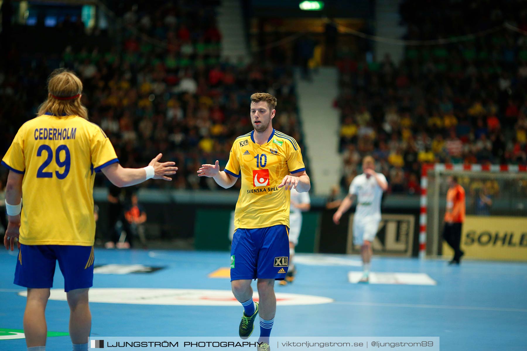 EM-kval Sverige-Slovakien 27-22,herr,Hovet,Stockholm,Sverige,Handboll,,2015,152420