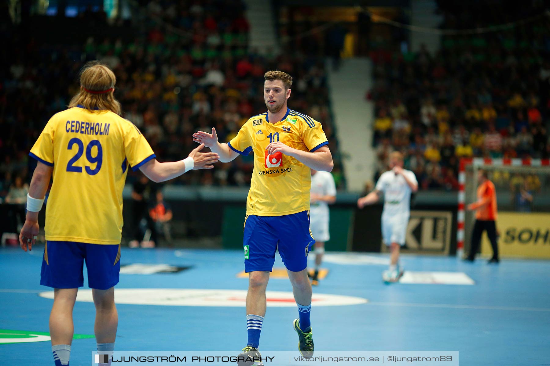 EM-kval Sverige-Slovakien 27-22,herr,Hovet,Stockholm,Sverige,Handboll,,2015,152421