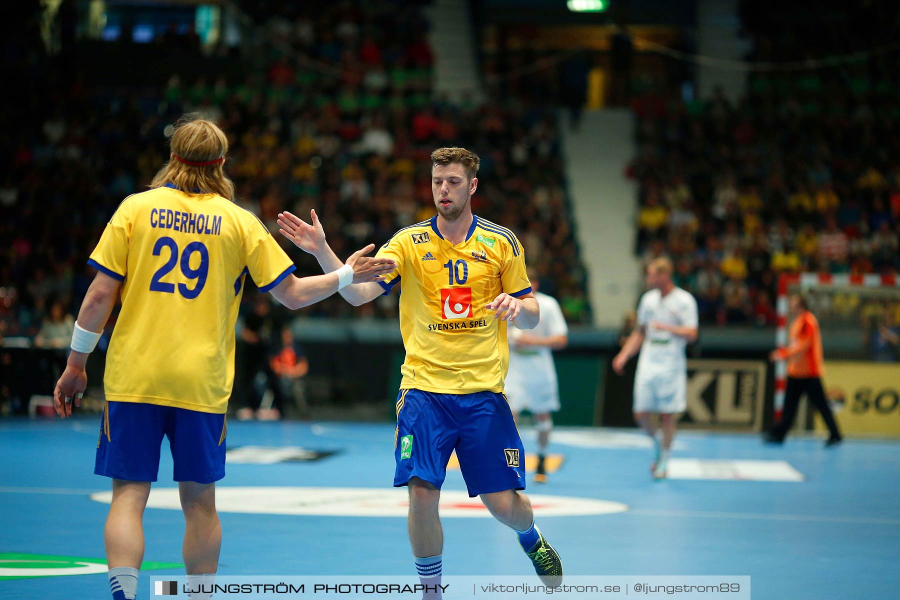 EM-kval Sverige-Slovakien 27-22,herr,Hovet,Stockholm,Sverige,Handboll,,2015,152422