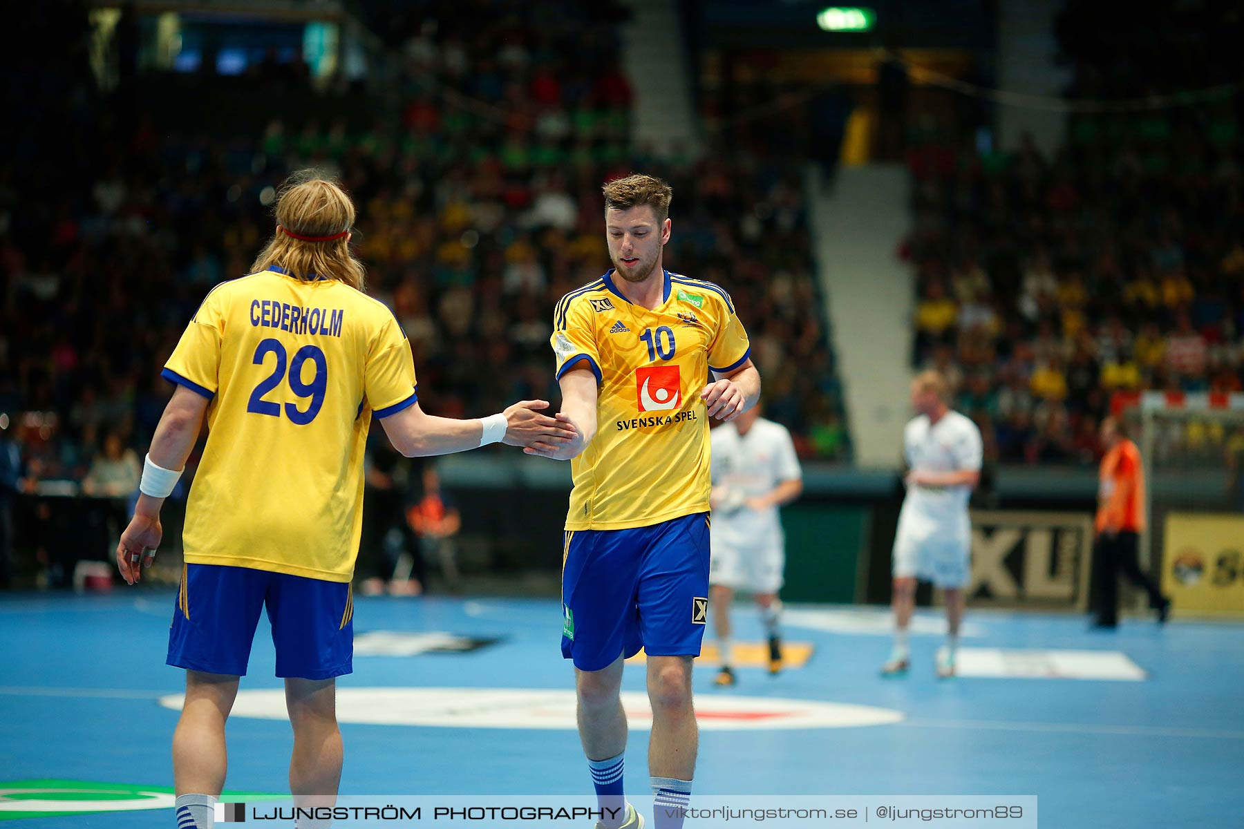 EM-kval Sverige-Slovakien 27-22,herr,Hovet,Stockholm,Sverige,Handboll,,2015,152423