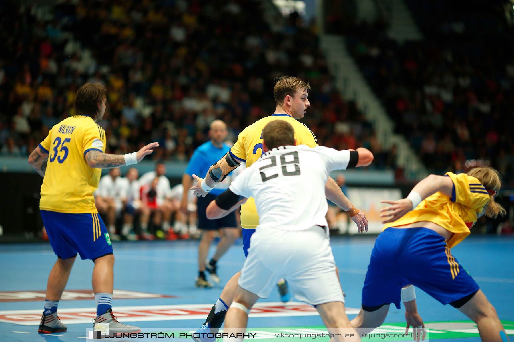 EM-kval Sverige-Slovakien 27-22,herr,Hovet,Stockholm,Sverige,Handboll,,2015,152426