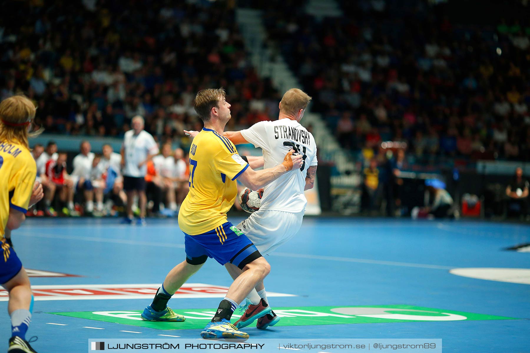 EM-kval Sverige-Slovakien 27-22,herr,Hovet,Stockholm,Sverige,Handboll,,2015,152428