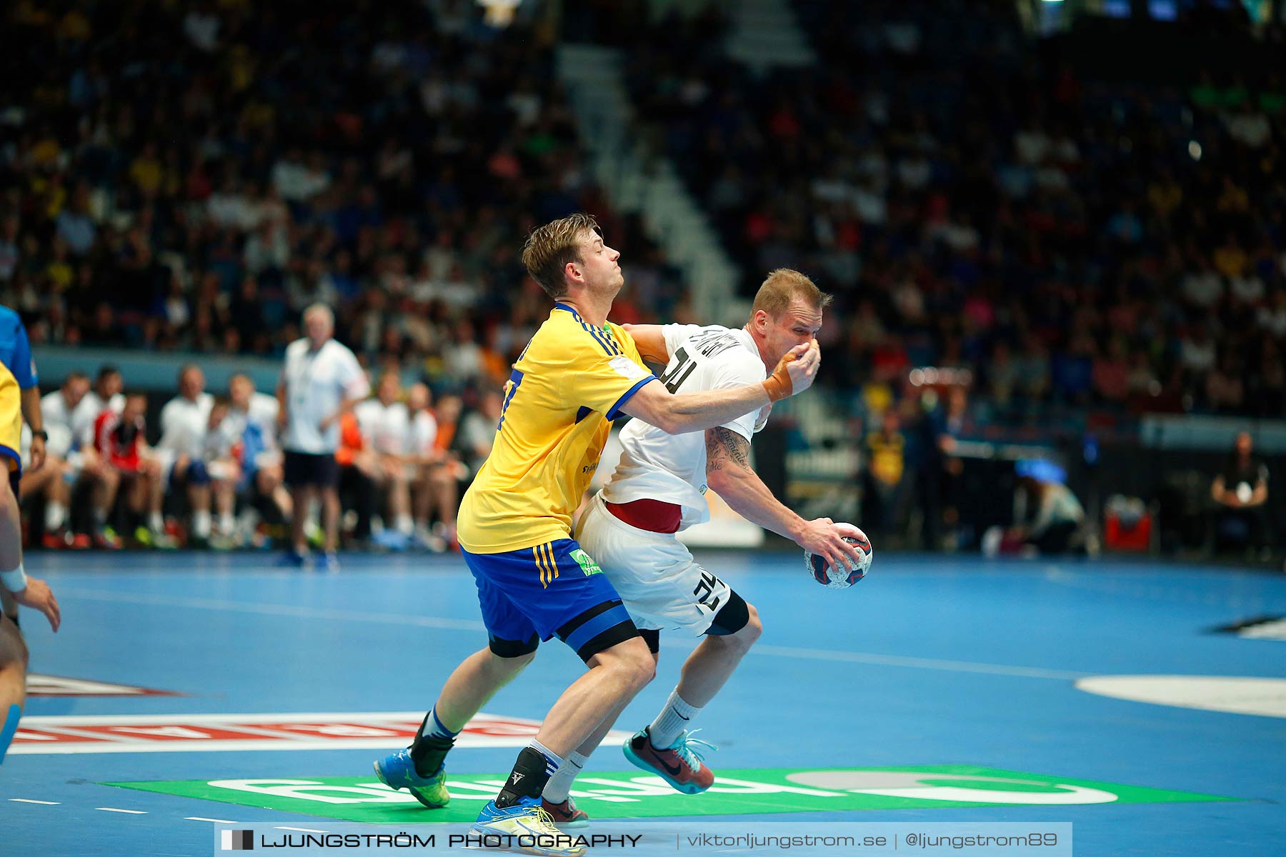 EM-kval Sverige-Slovakien 27-22,herr,Hovet,Stockholm,Sverige,Handboll,,2015,152429