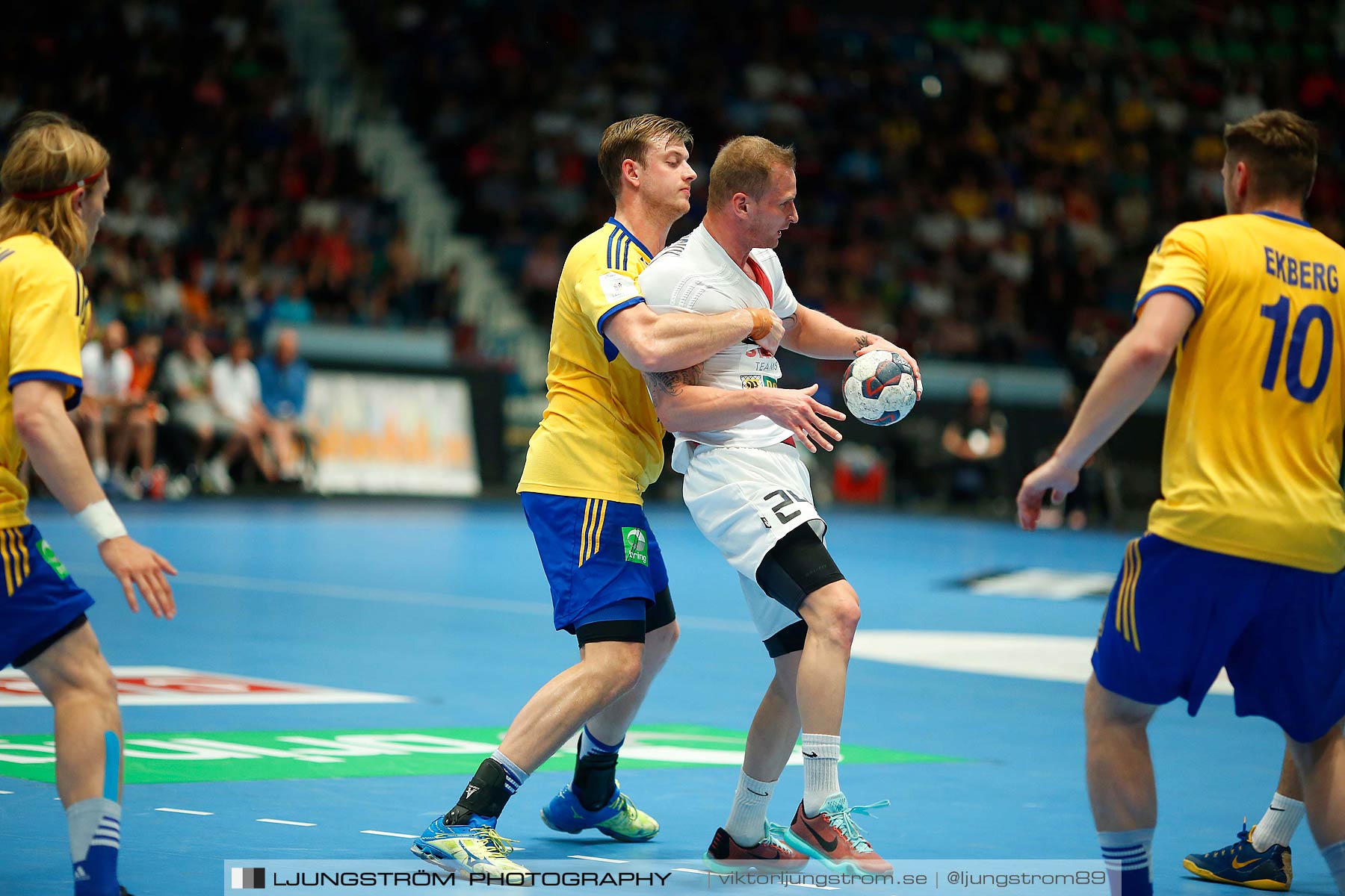 EM-kval Sverige-Slovakien 27-22,herr,Hovet,Stockholm,Sverige,Handboll,,2015,152431