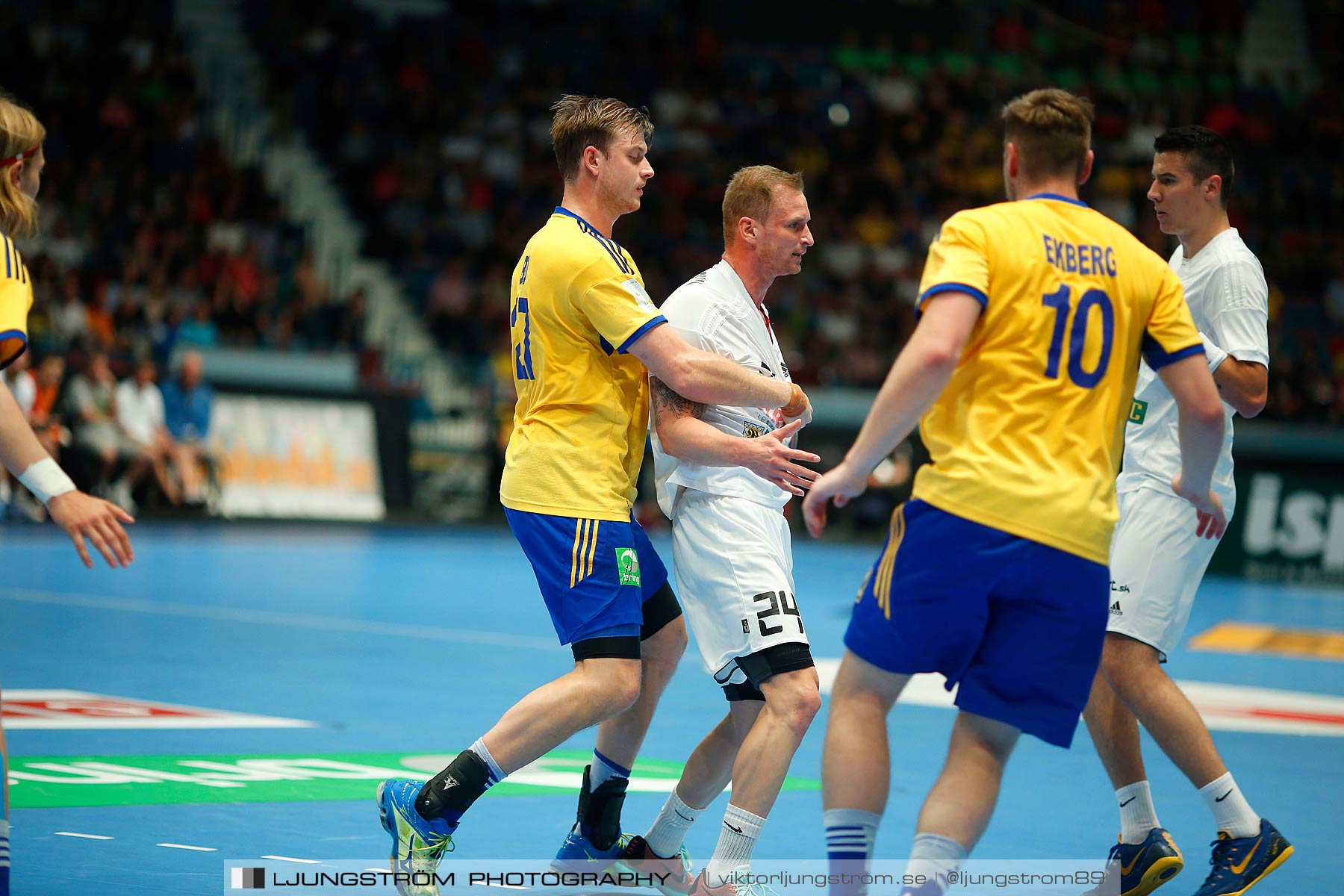 EM-kval Sverige-Slovakien 27-22,herr,Hovet,Stockholm,Sverige,Handboll,,2015,152432