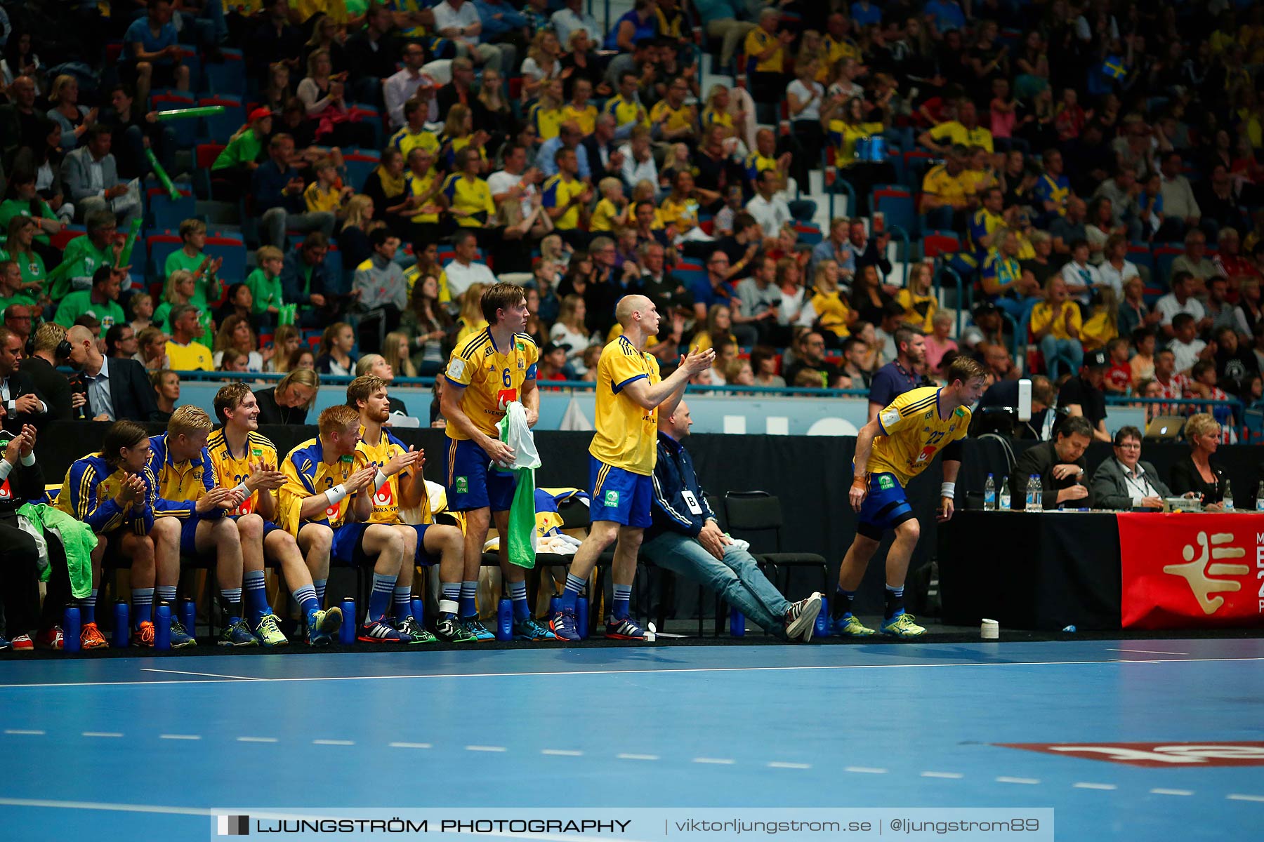 EM-kval Sverige-Slovakien 27-22,herr,Hovet,Stockholm,Sverige,Handboll,,2015,152433