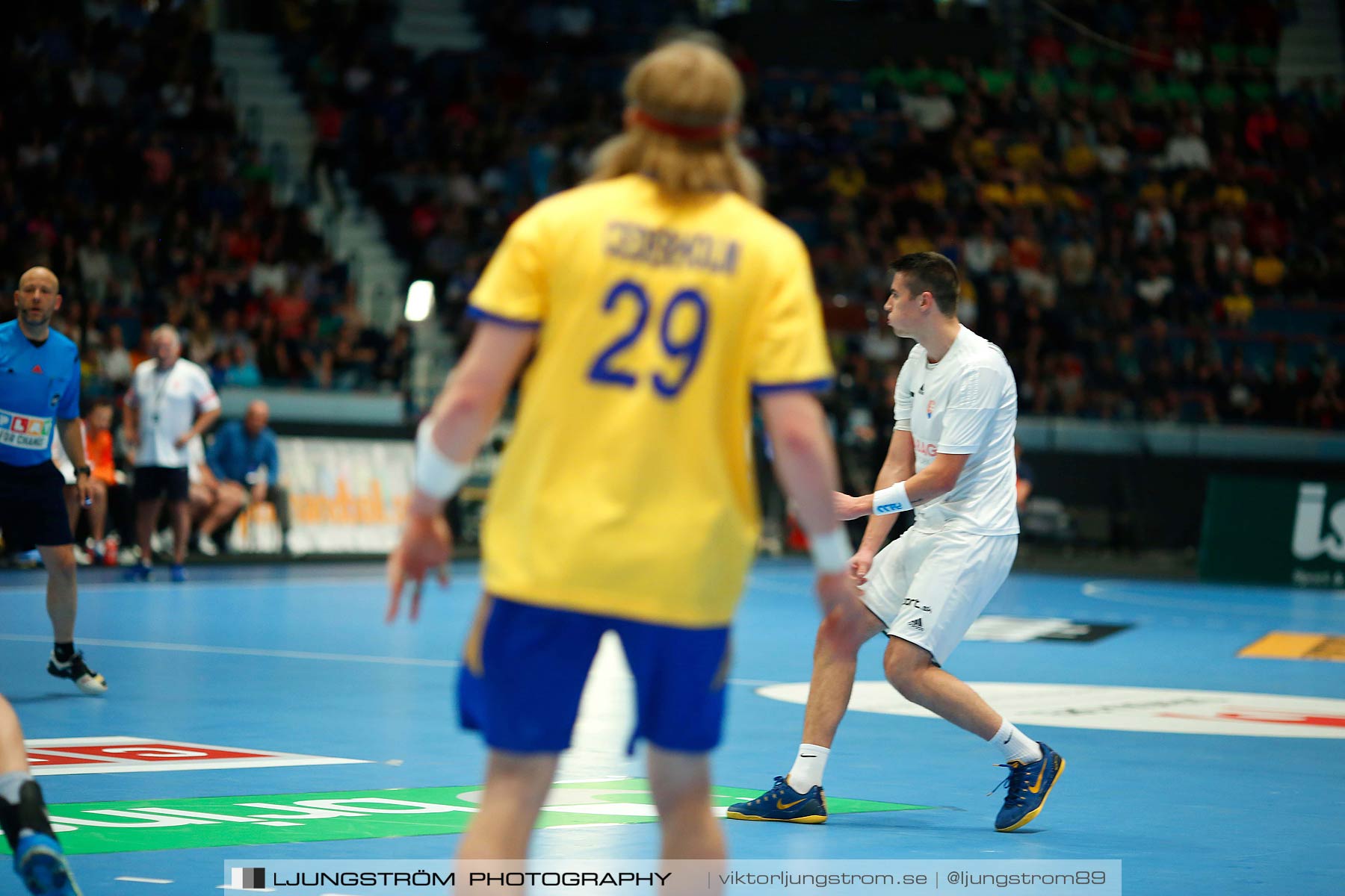 EM-kval Sverige-Slovakien 27-22,herr,Hovet,Stockholm,Sverige,Handboll,,2015,152444