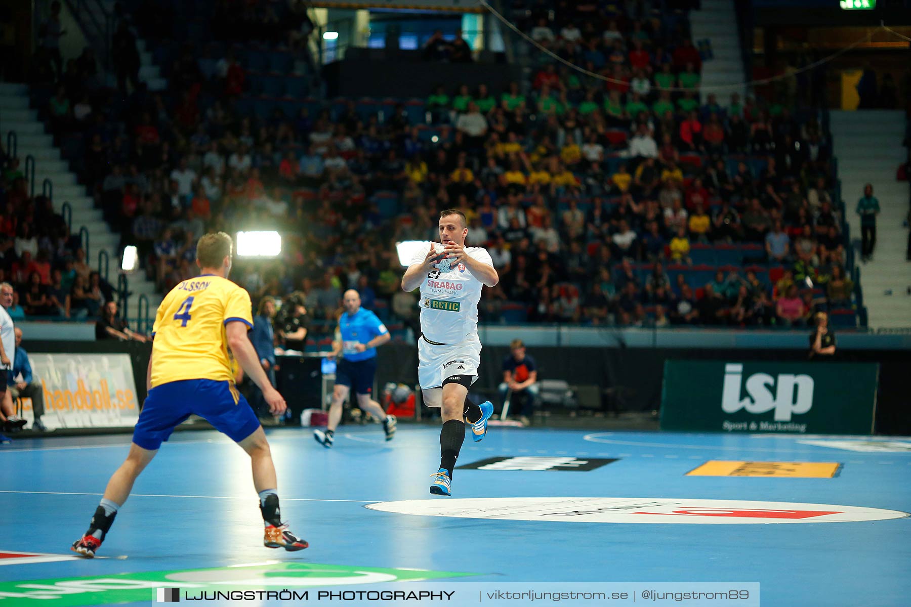 EM-kval Sverige-Slovakien 27-22,herr,Hovet,Stockholm,Sverige,Handboll,,2015,152451