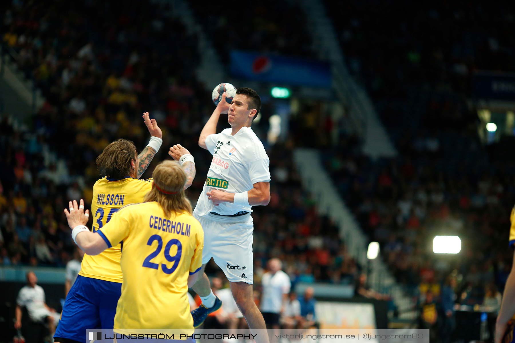 EM-kval Sverige-Slovakien 27-22,herr,Hovet,Stockholm,Sverige,Handboll,,2015,152462