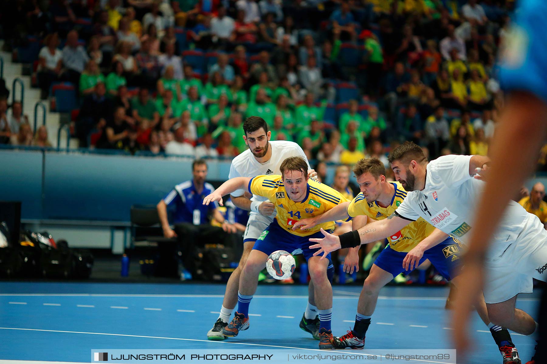 EM-kval Sverige-Slovakien 27-22,herr,Hovet,Stockholm,Sverige,Handboll,,2015,152463