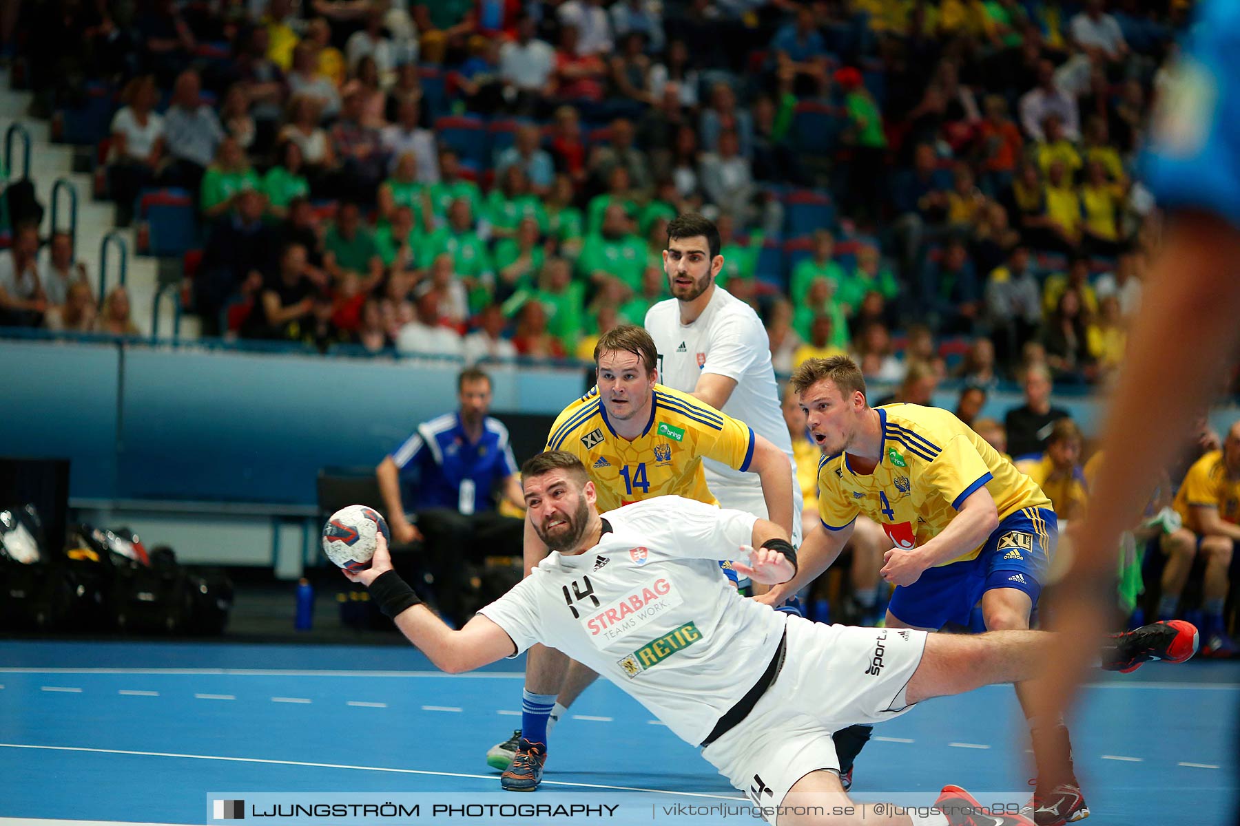 EM-kval Sverige-Slovakien 27-22,herr,Hovet,Stockholm,Sverige,Handboll,,2015,152465