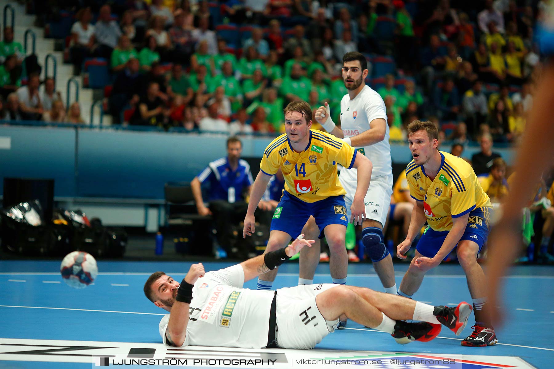 EM-kval Sverige-Slovakien 27-22,herr,Hovet,Stockholm,Sverige,Handboll,,2015,152466