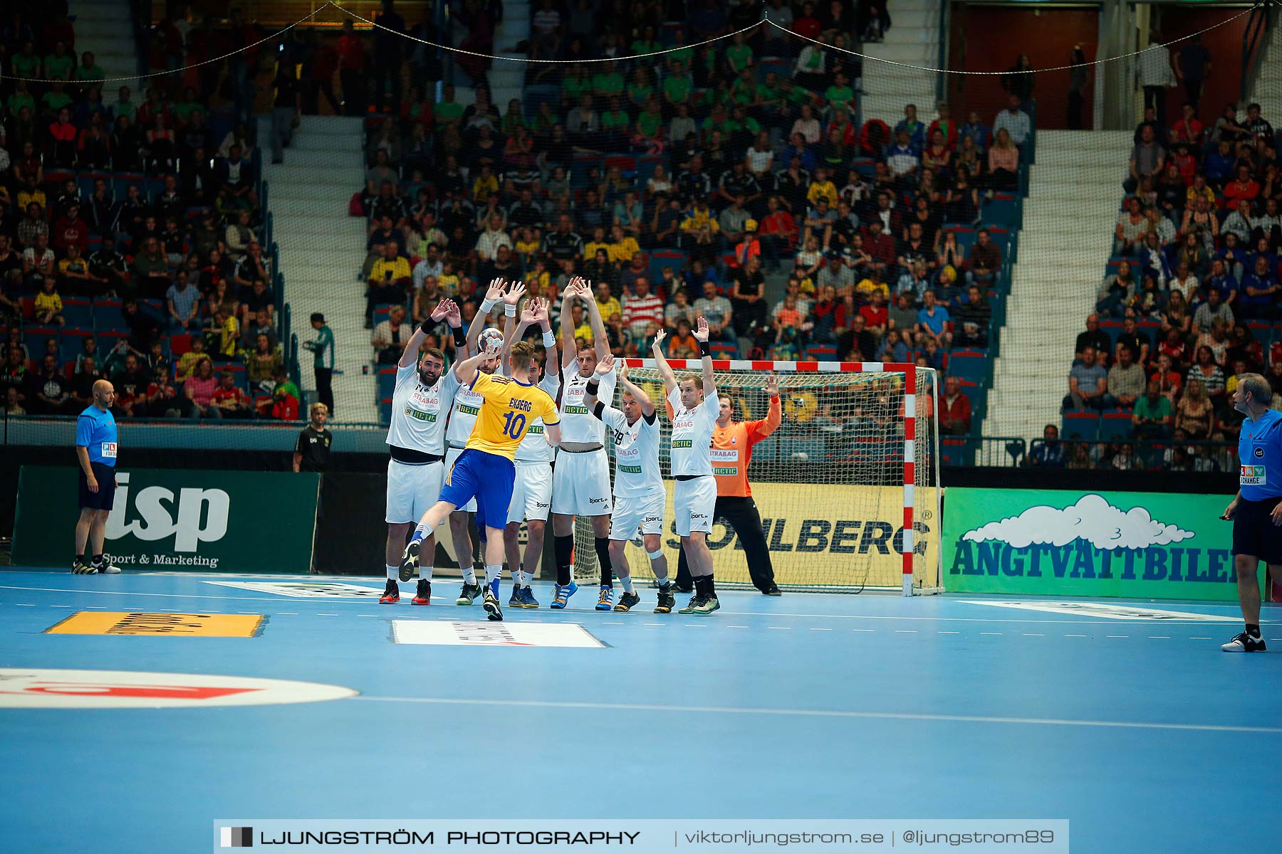 EM-kval Sverige-Slovakien 27-22,herr,Hovet,Stockholm,Sverige,Handboll,,2015,152467