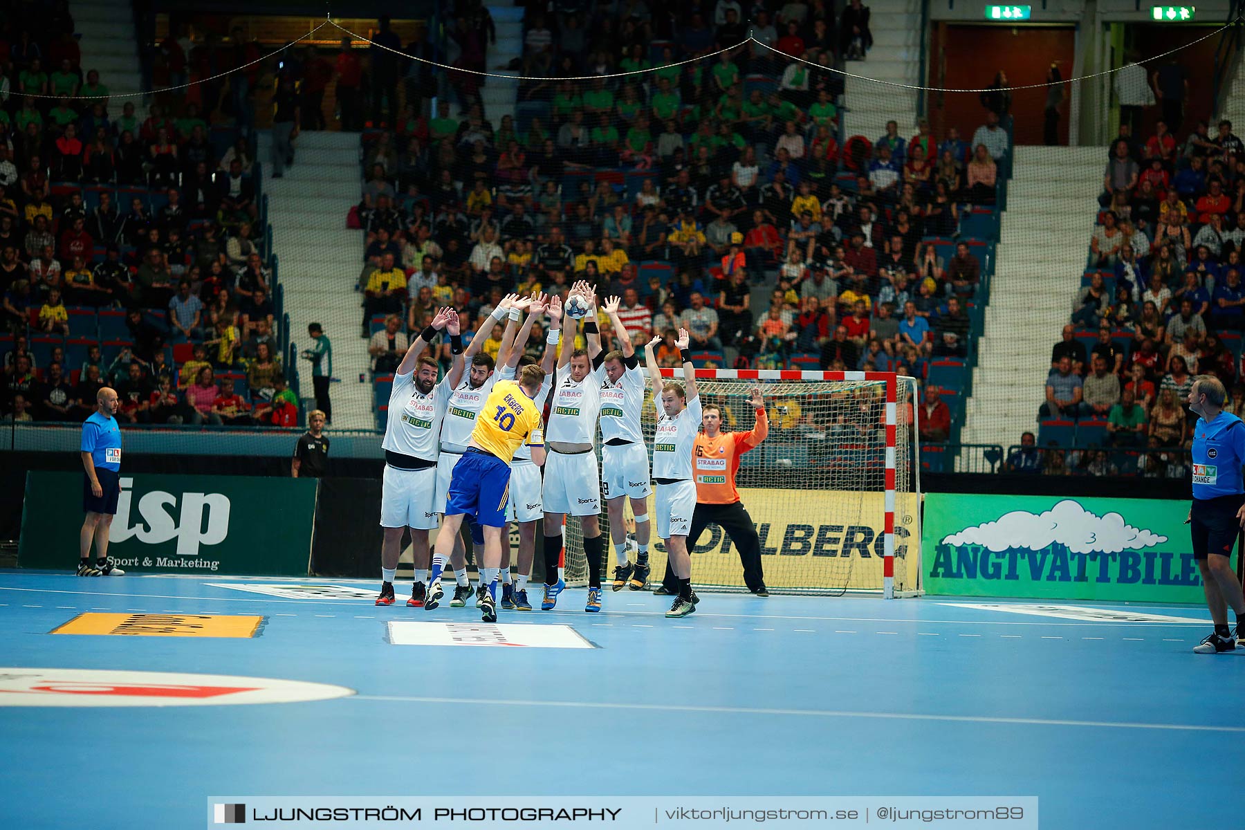 EM-kval Sverige-Slovakien 27-22,herr,Hovet,Stockholm,Sverige,Handboll,,2015,152468