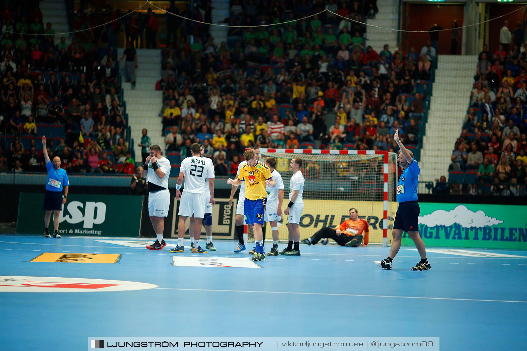 EM-kval Sverige-Slovakien 27-22,herr,Hovet,Stockholm,Sverige,Handboll,,2015,152474