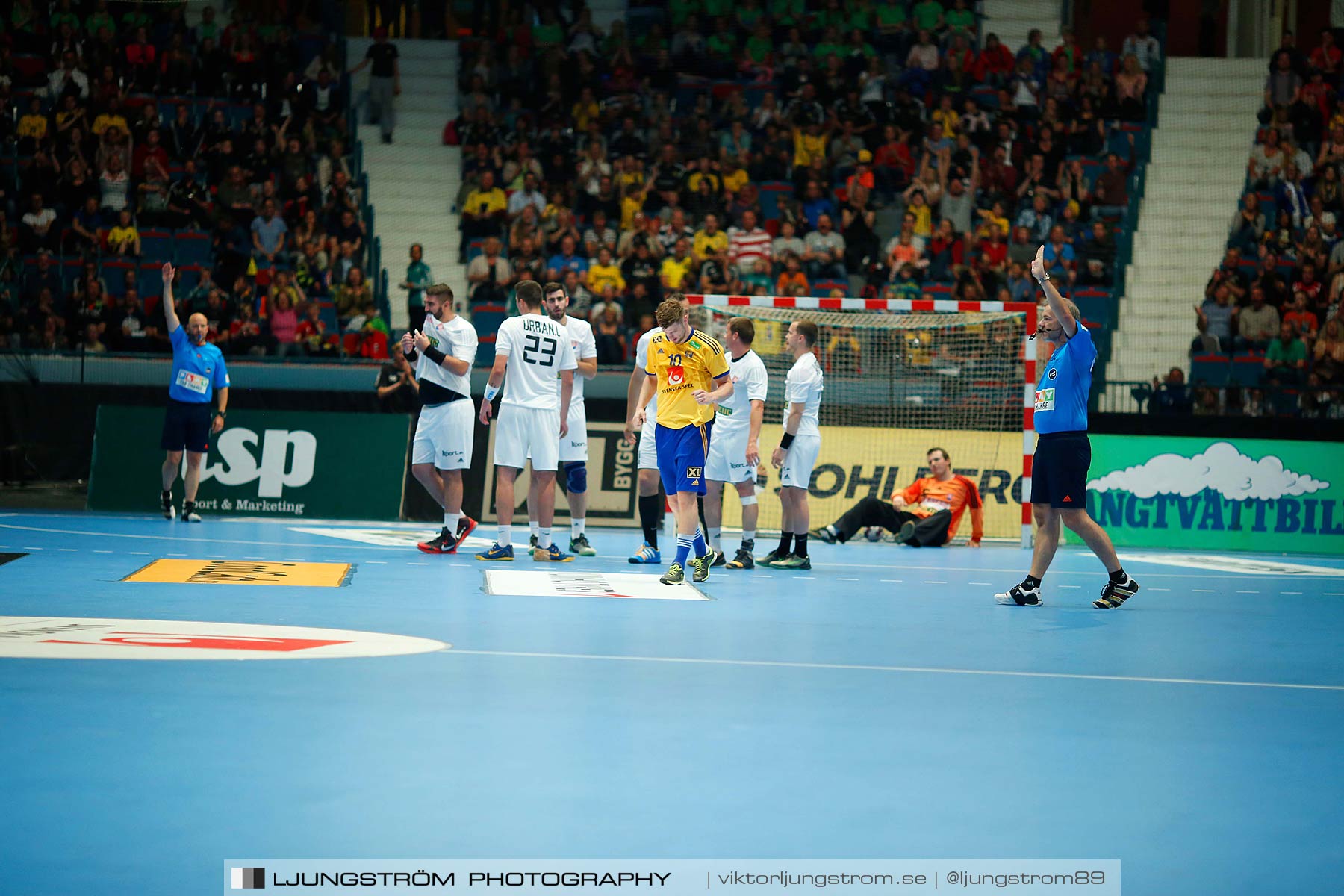 EM-kval Sverige-Slovakien 27-22,herr,Hovet,Stockholm,Sverige,Handboll,,2015,152475