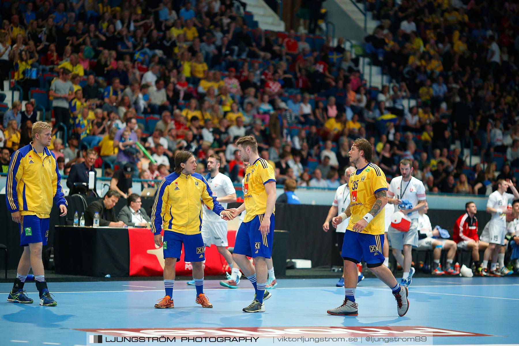 EM-kval Sverige-Slovakien 27-22,herr,Hovet,Stockholm,Sverige,Handboll,,2015,152496