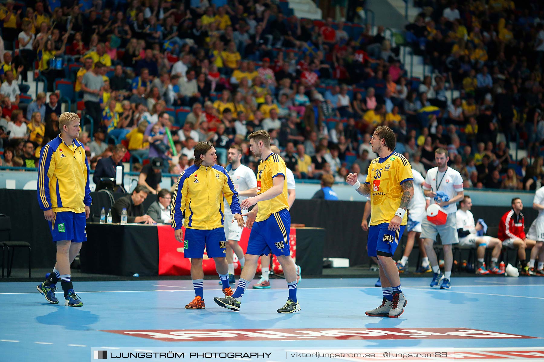 EM-kval Sverige-Slovakien 27-22,herr,Hovet,Stockholm,Sverige,Handboll,,2015,152497