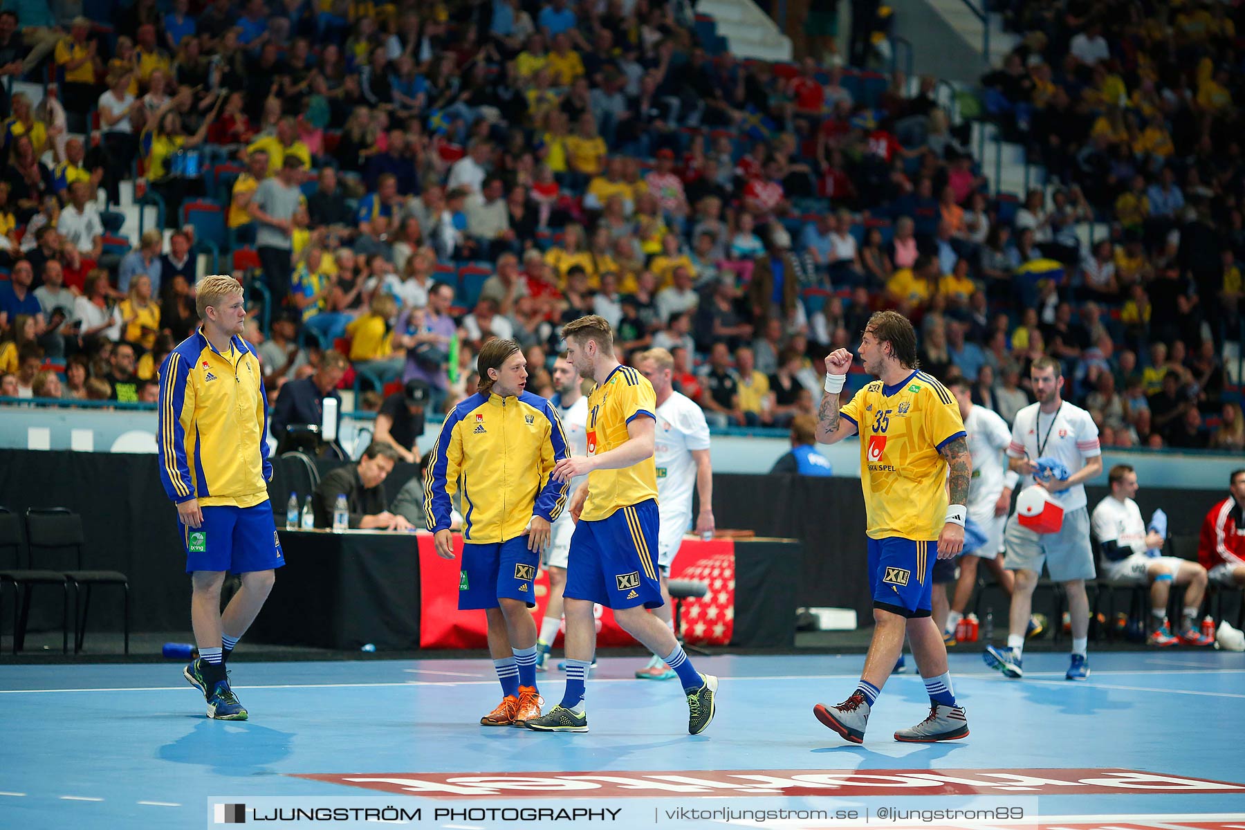 EM-kval Sverige-Slovakien 27-22,herr,Hovet,Stockholm,Sverige,Handboll,,2015,152498