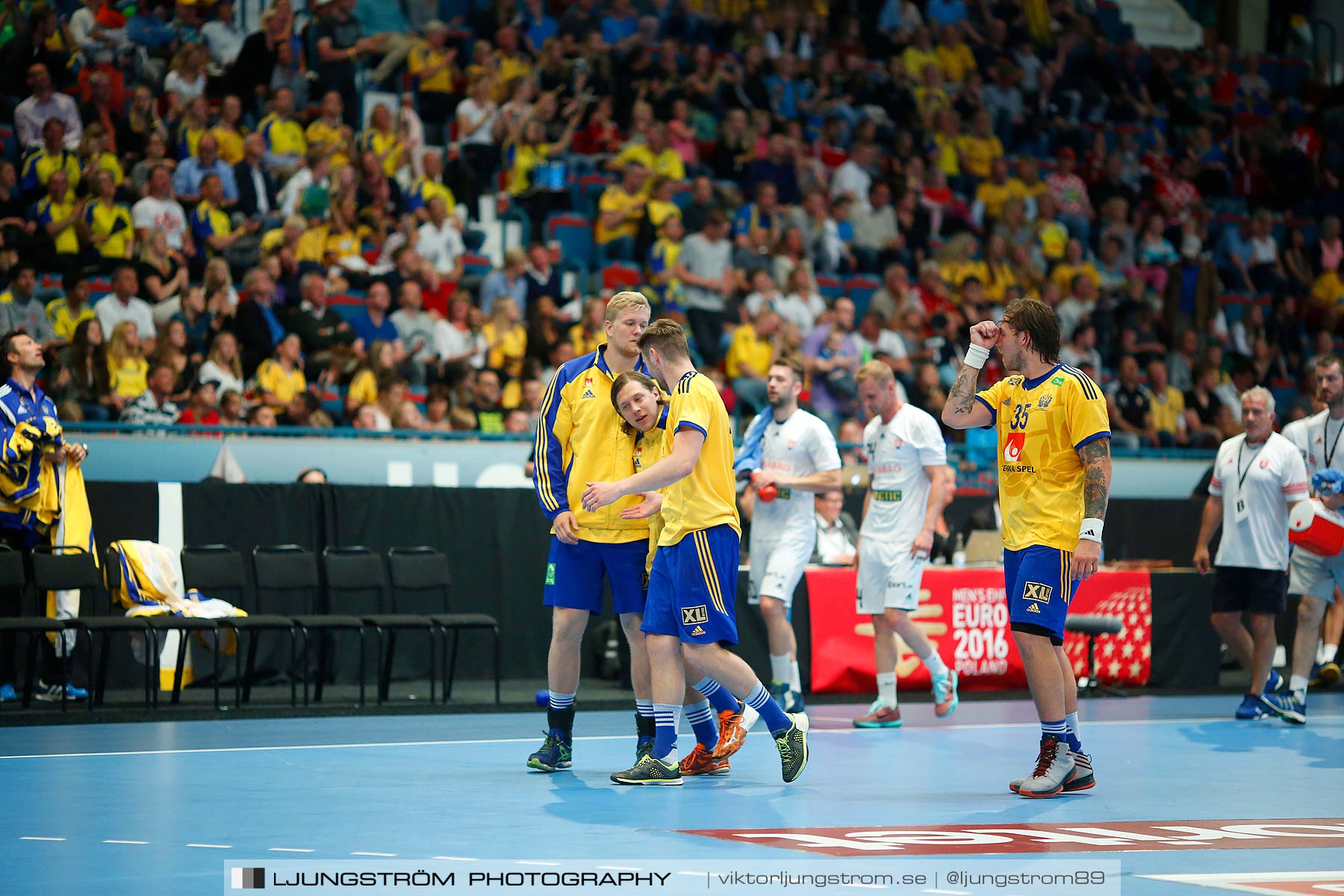EM-kval Sverige-Slovakien 27-22,herr,Hovet,Stockholm,Sverige,Handboll,,2015,152500