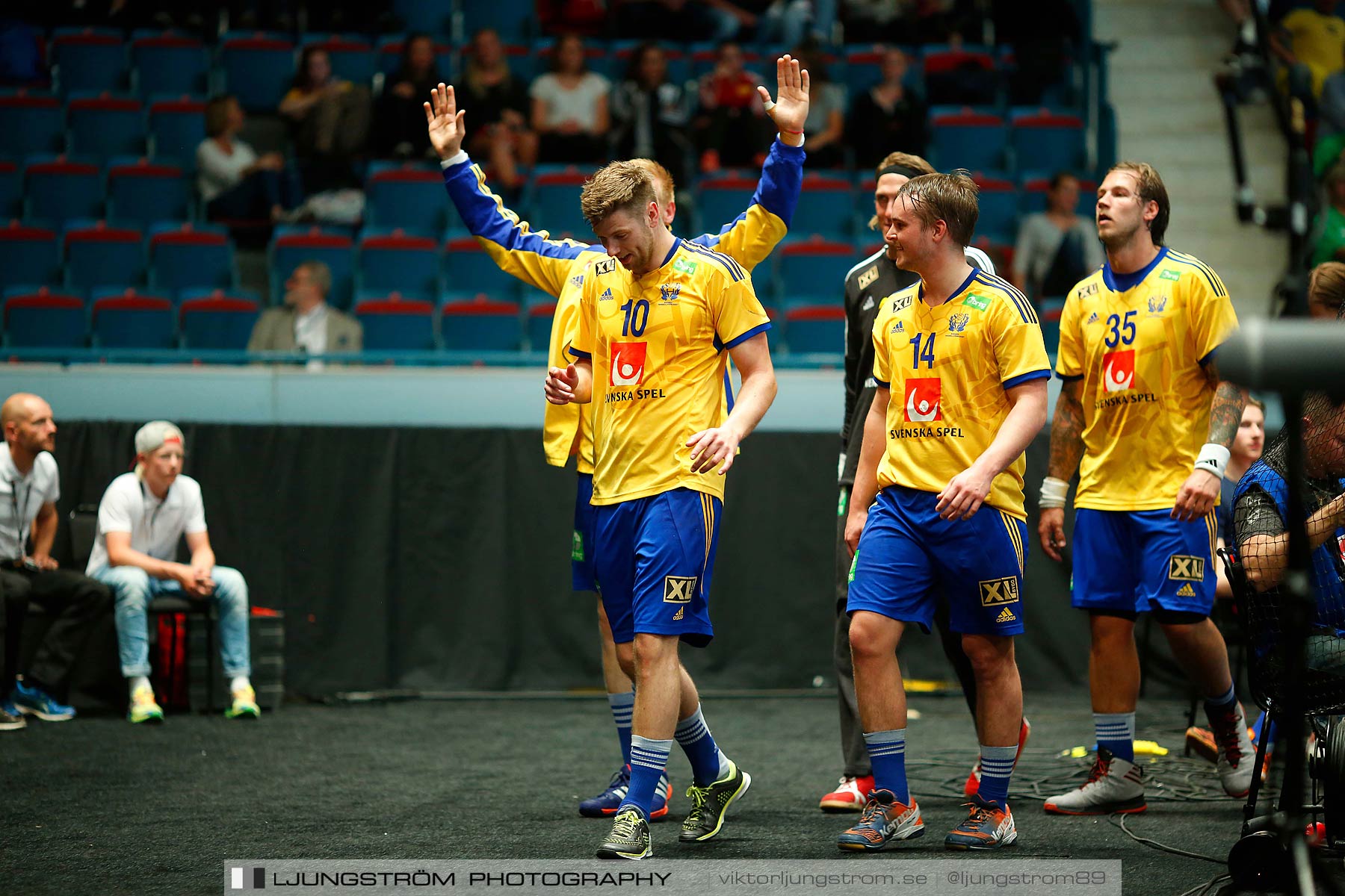 EM-kval Sverige-Slovakien 27-22,herr,Hovet,Stockholm,Sverige,Handboll,,2015,152514