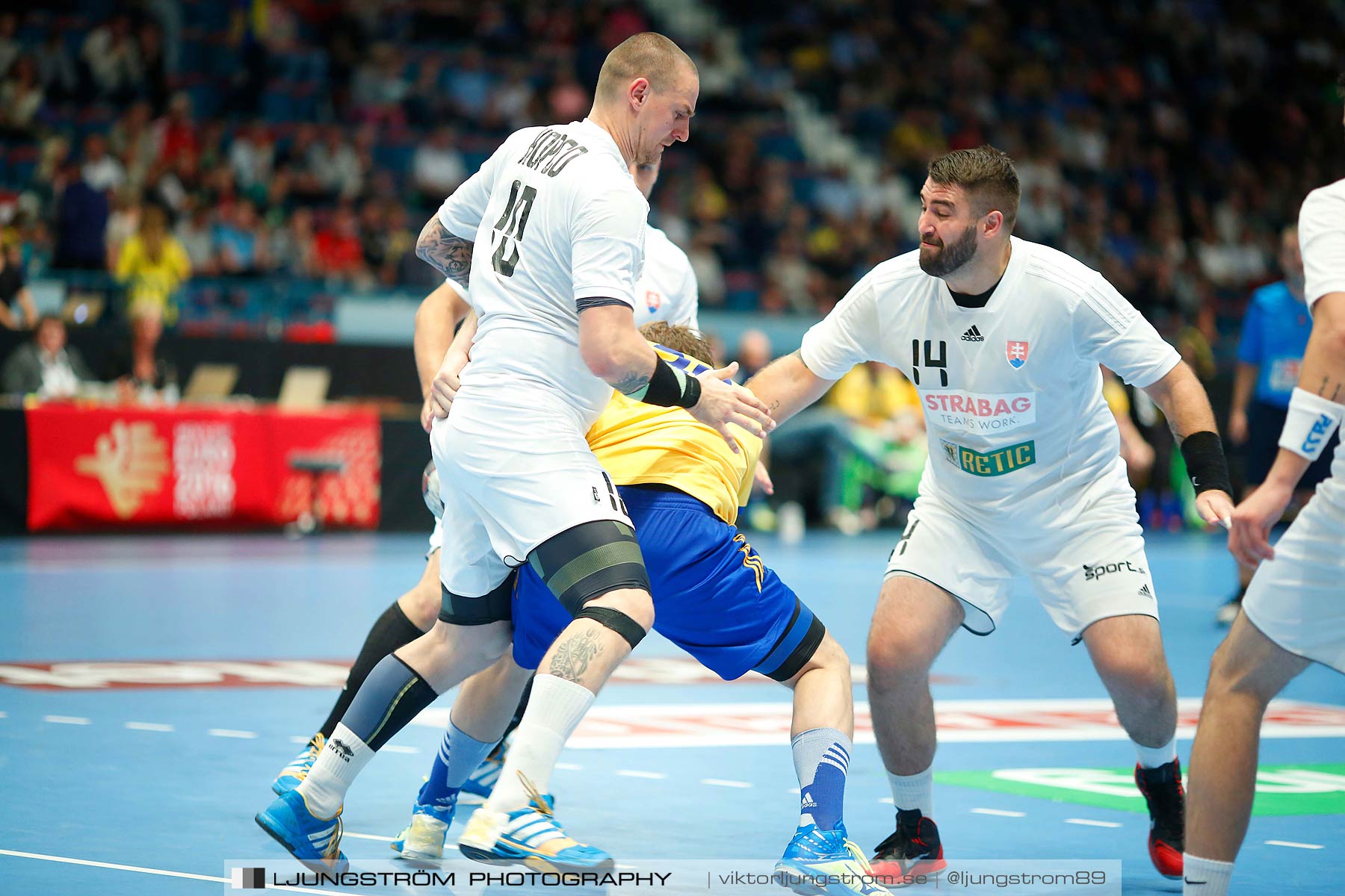 EM-kval Sverige-Slovakien 27-22,herr,Hovet,Stockholm,Sverige,Handboll,,2015,152576