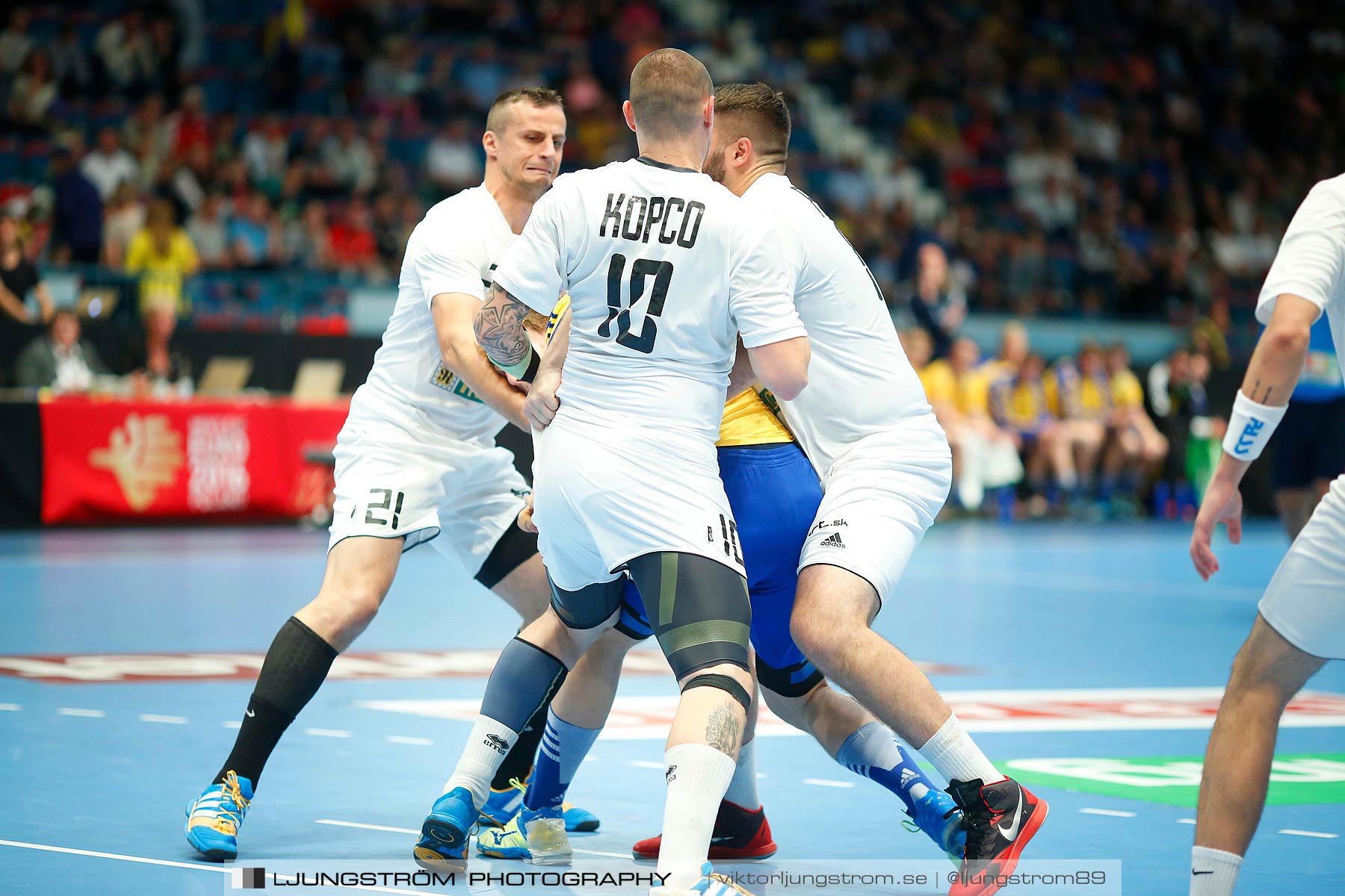 EM-kval Sverige-Slovakien 27-22,herr,Hovet,Stockholm,Sverige,Handboll,,2015,152578