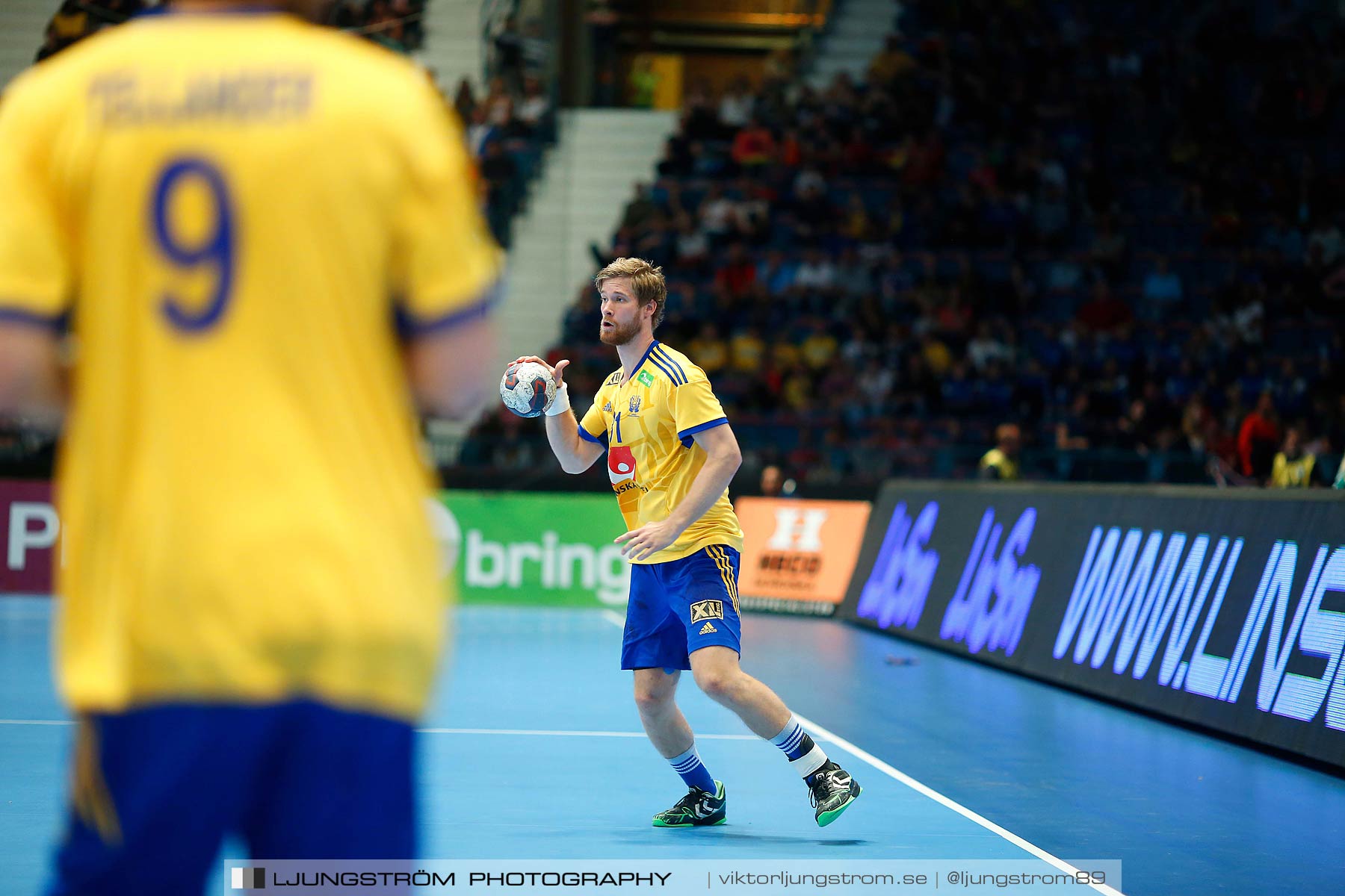 EM-kval Sverige-Slovakien 27-22,herr,Hovet,Stockholm,Sverige,Handboll,,2015,152580