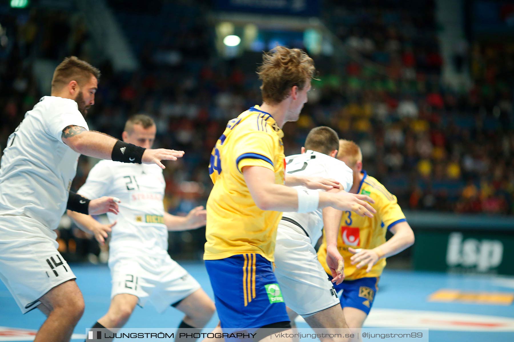 EM-kval Sverige-Slovakien 27-22,herr,Hovet,Stockholm,Sverige,Handboll,,2015,152593