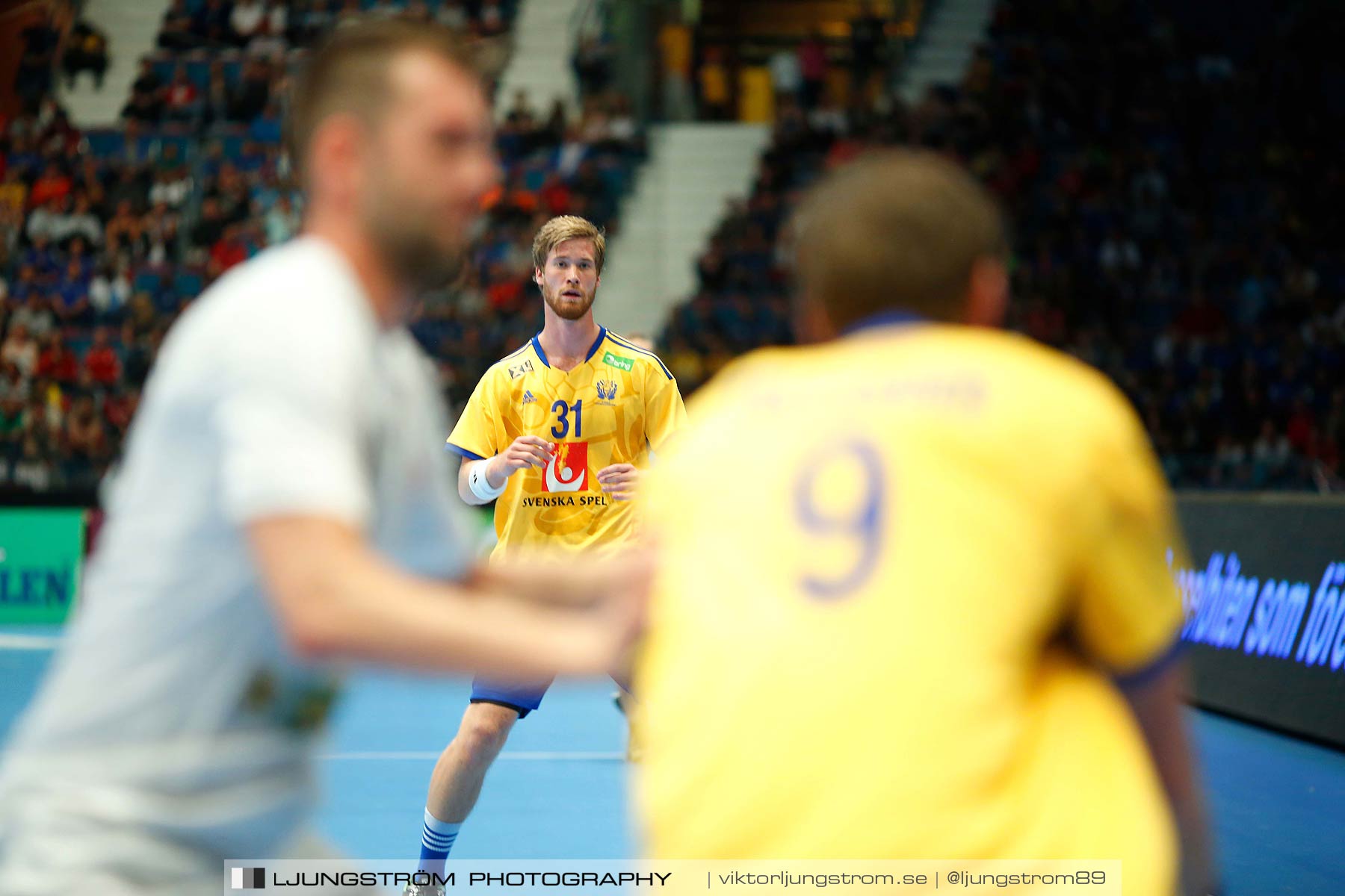 EM-kval Sverige-Slovakien 27-22,herr,Hovet,Stockholm,Sverige,Handboll,,2015,152597