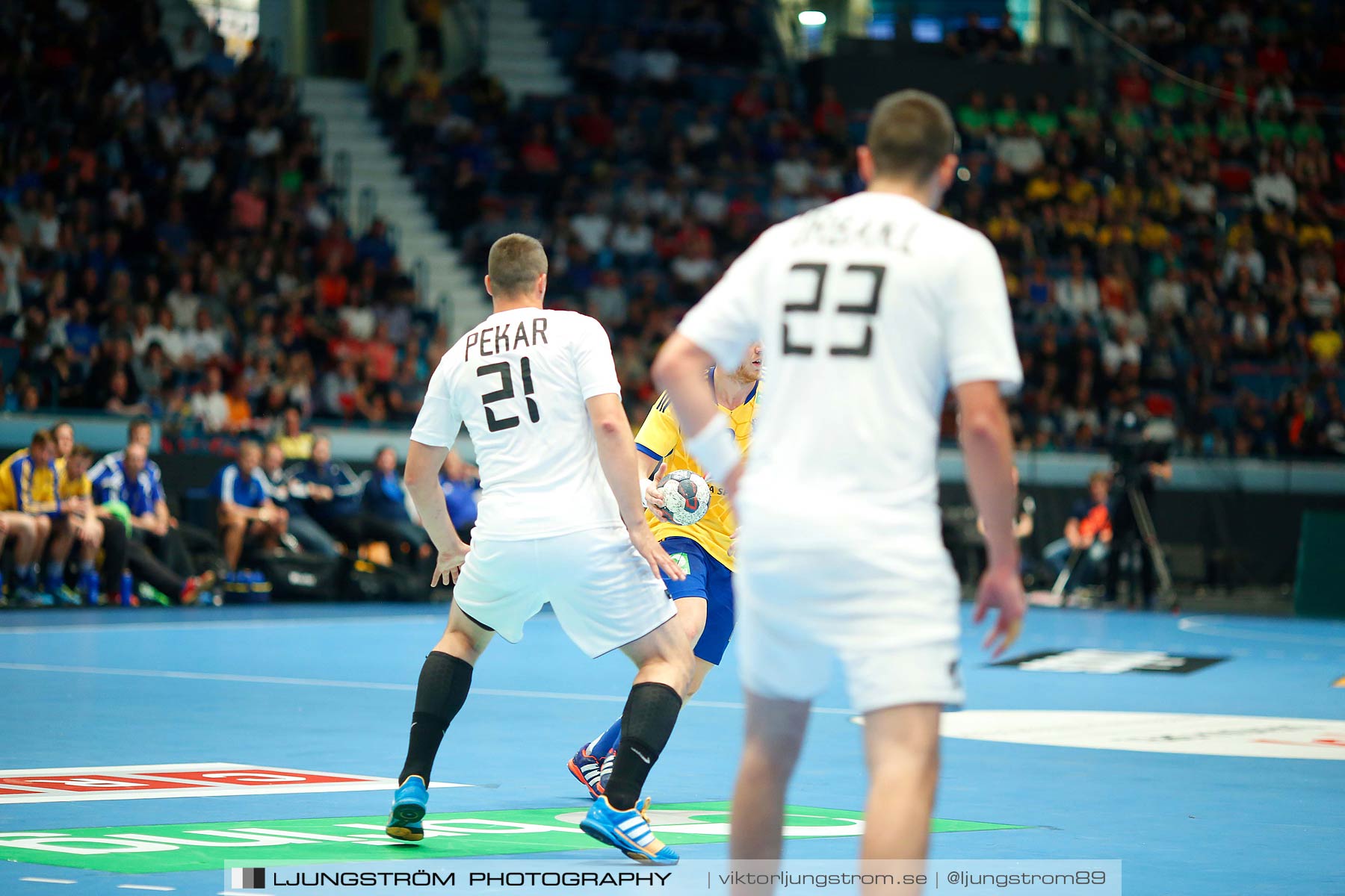 EM-kval Sverige-Slovakien 27-22,herr,Hovet,Stockholm,Sverige,Handboll,,2015,152598