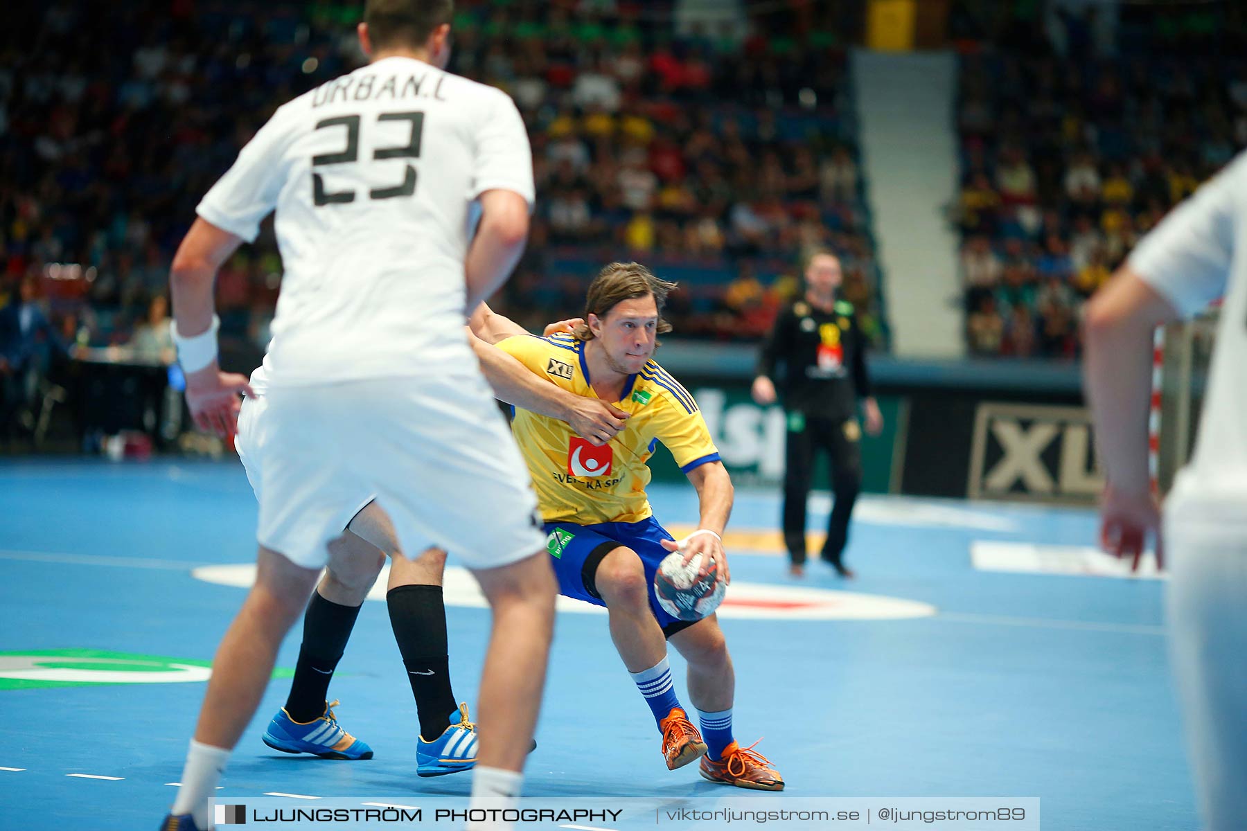 EM-kval Sverige-Slovakien 27-22,herr,Hovet,Stockholm,Sverige,Handboll,,2015,152606