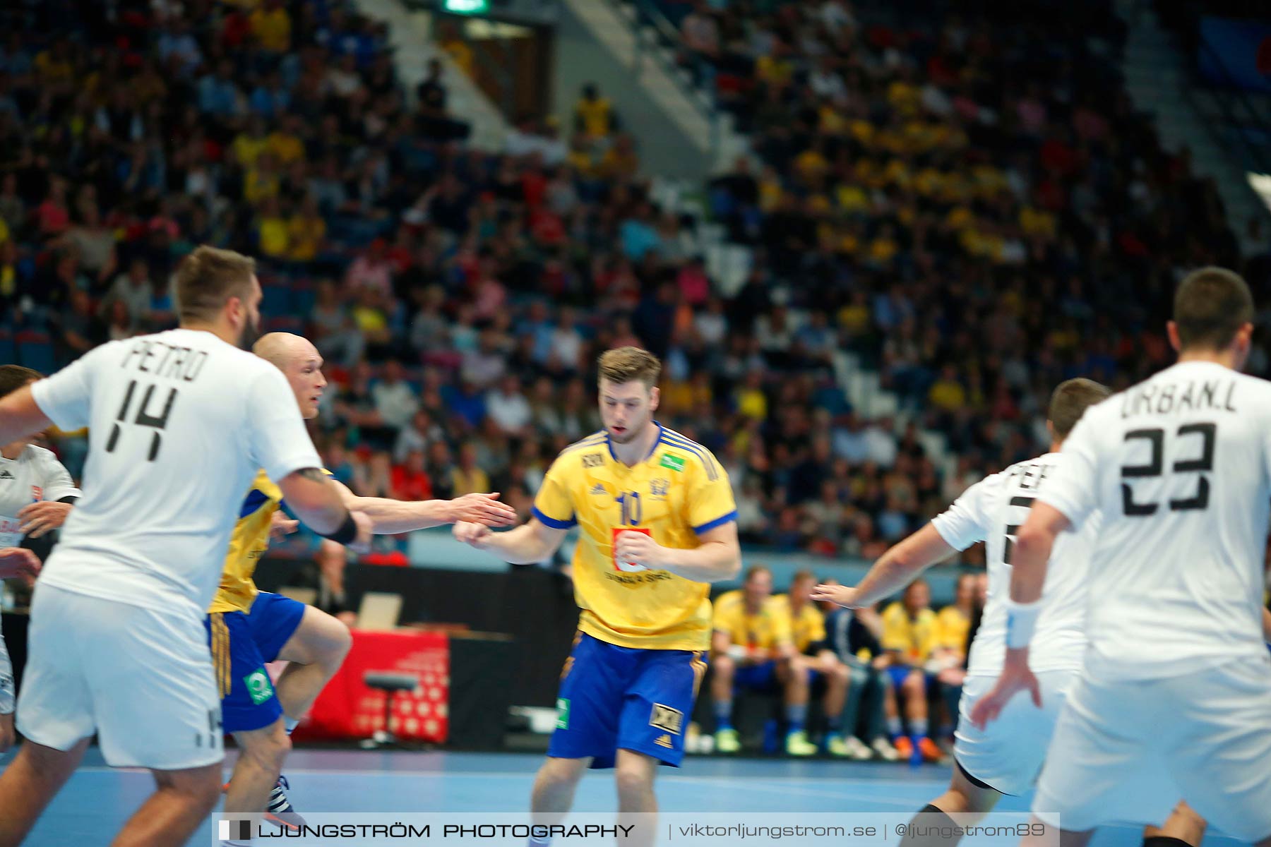 EM-kval Sverige-Slovakien 27-22,herr,Hovet,Stockholm,Sverige,Handboll,,2015,152620