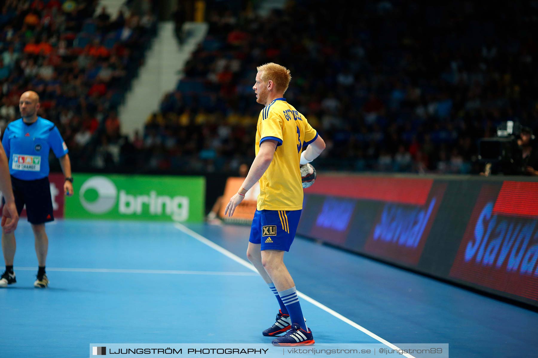 EM-kval Sverige-Slovakien 27-22,herr,Hovet,Stockholm,Sverige,Handboll,,2015,152621