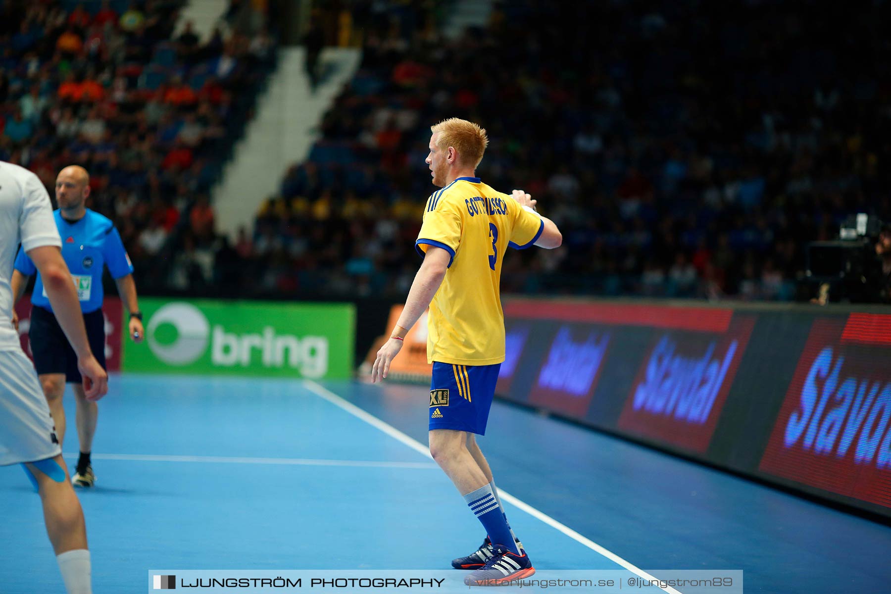 EM-kval Sverige-Slovakien 27-22,herr,Hovet,Stockholm,Sverige,Handboll,,2015,152622