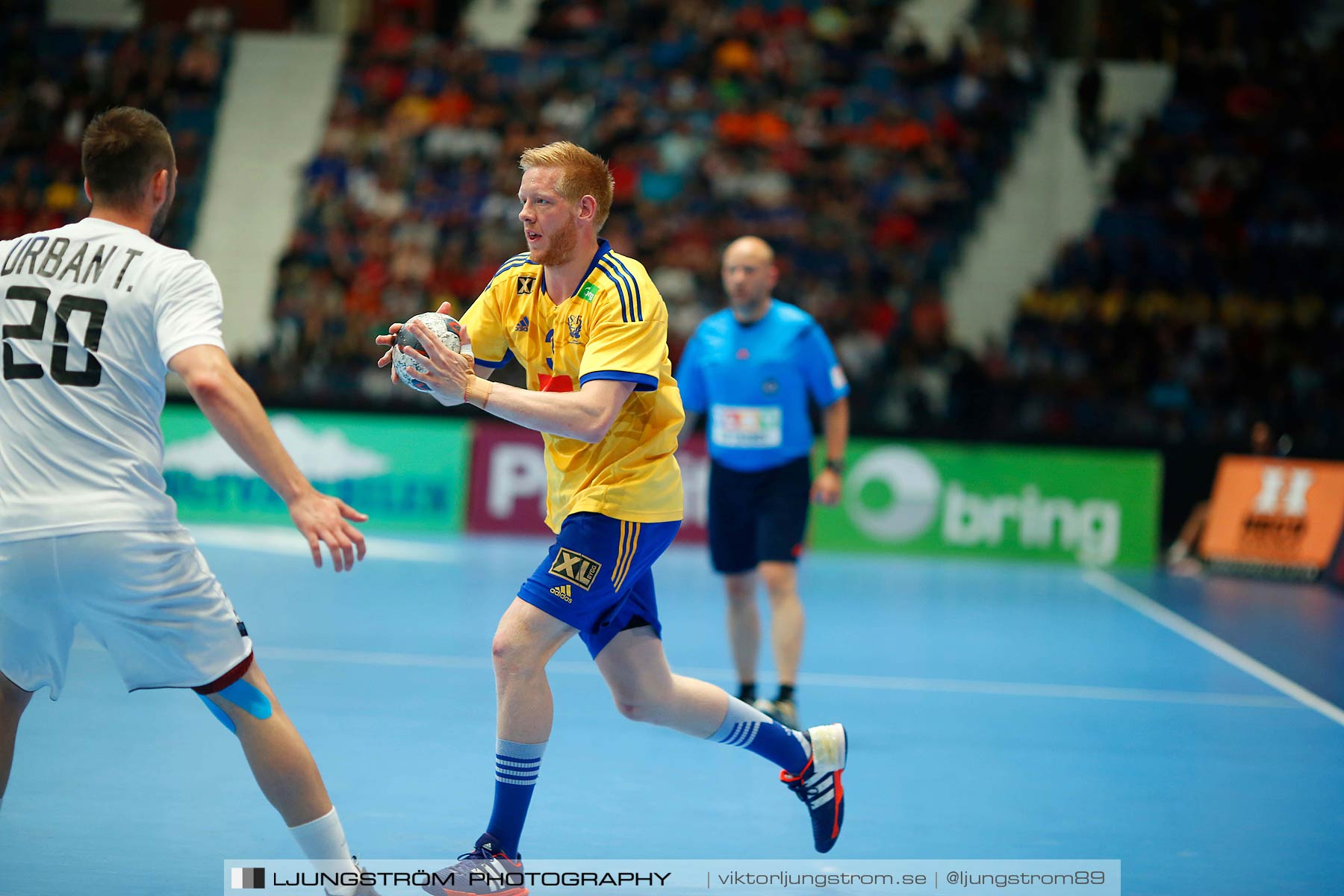 EM-kval Sverige-Slovakien 27-22,herr,Hovet,Stockholm,Sverige,Handboll,,2015,152624