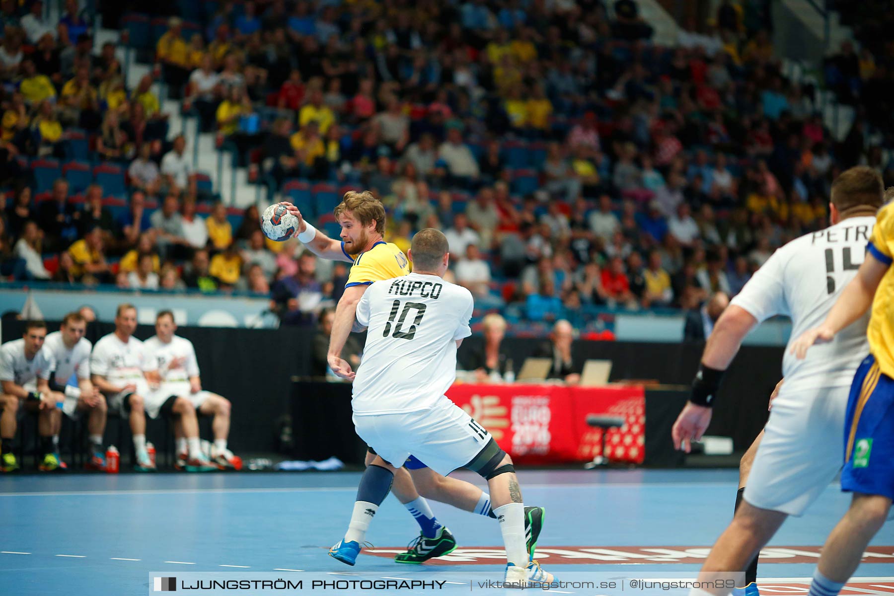 EM-kval Sverige-Slovakien 27-22,herr,Hovet,Stockholm,Sverige,Handboll,,2015,152631